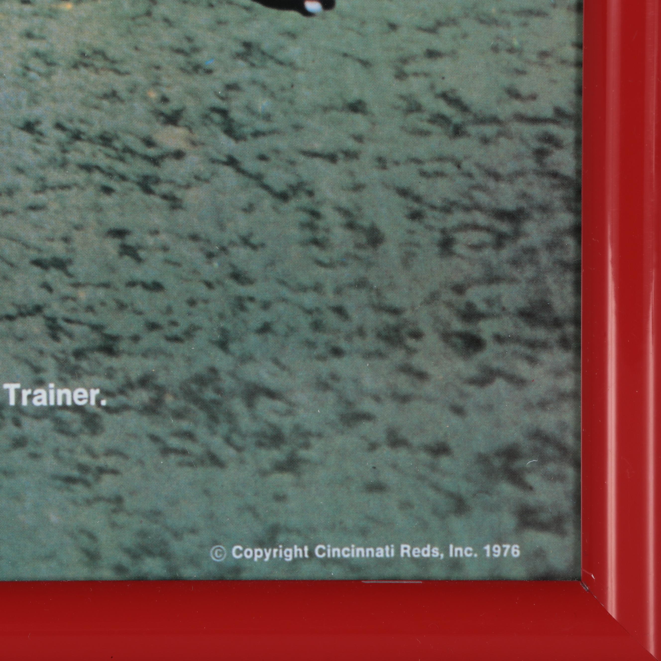 1976 Cincinnati Reds "World Champions" Signed Poster, Framed, CEI Sports COA