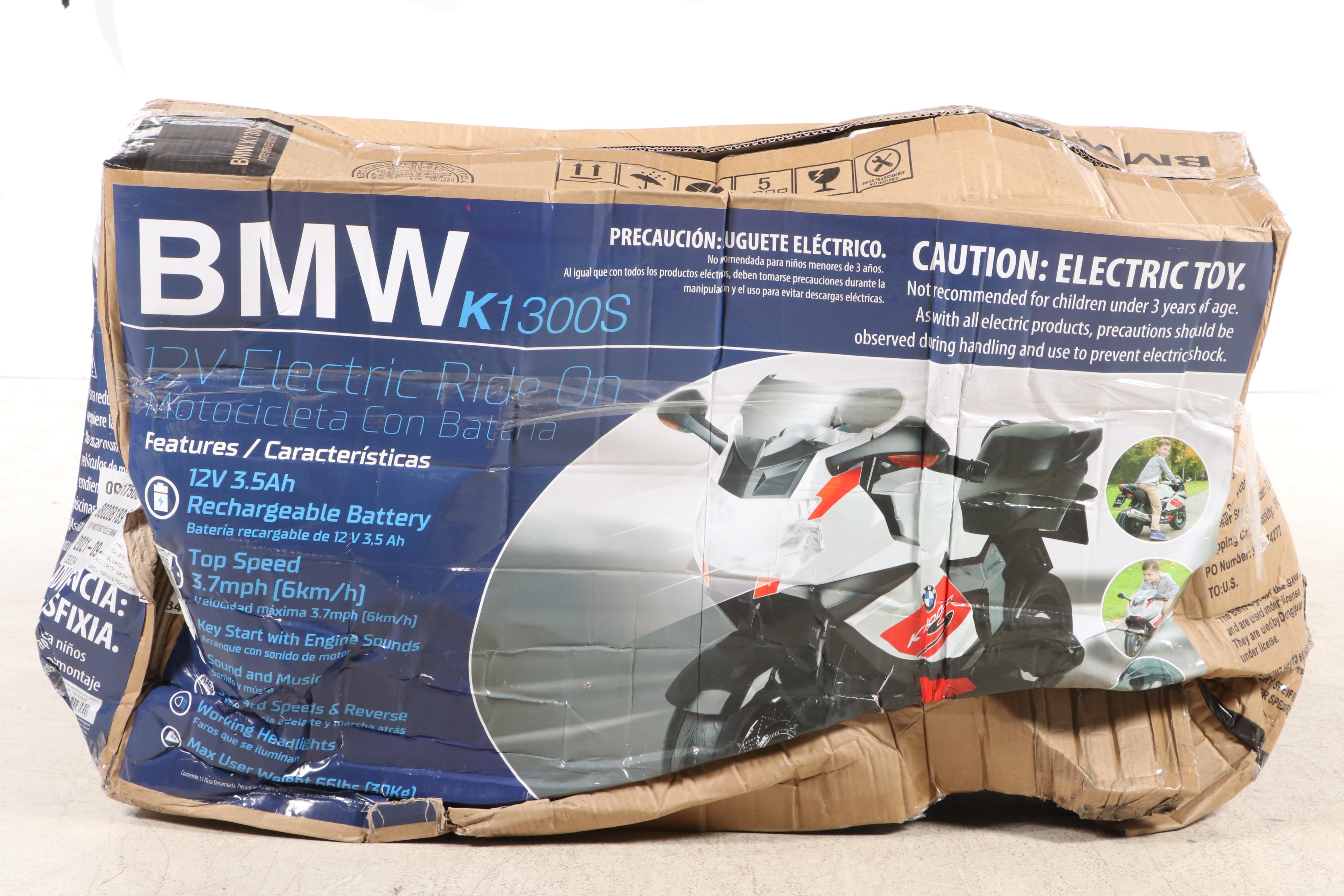 BMW K1300S Battery Operated 12V Electric Ride-On Toy Motorcycle