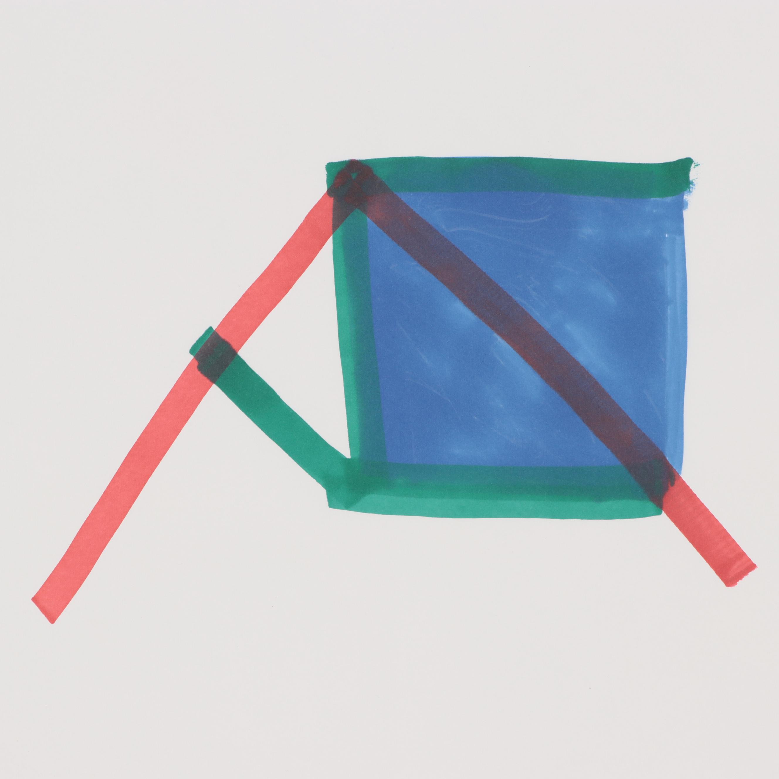 Dimitri Grachis Minimalist Abstract Marker Drawing, Circa 1980