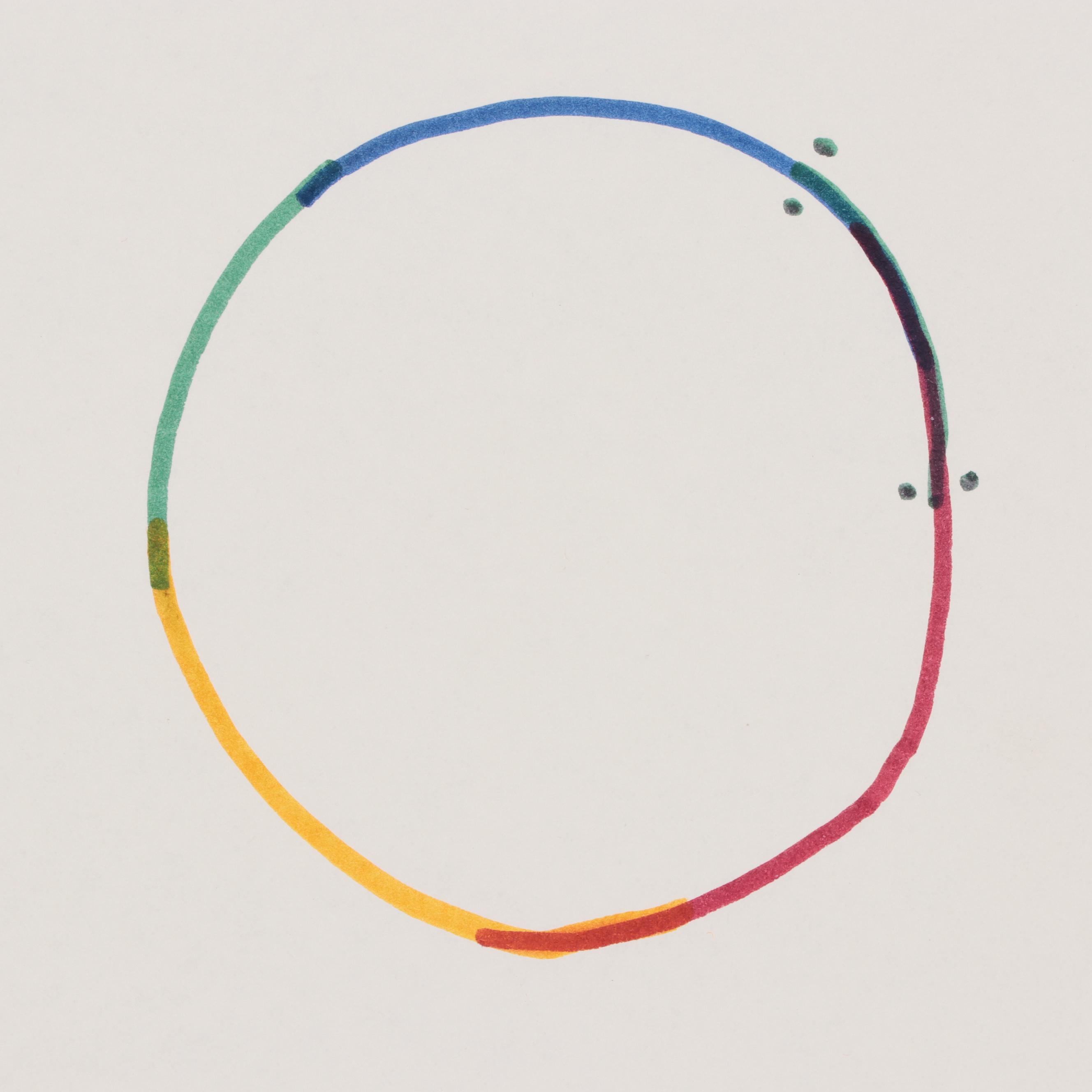 Dimitri Grachis Abstract Ink Drawing, 1985