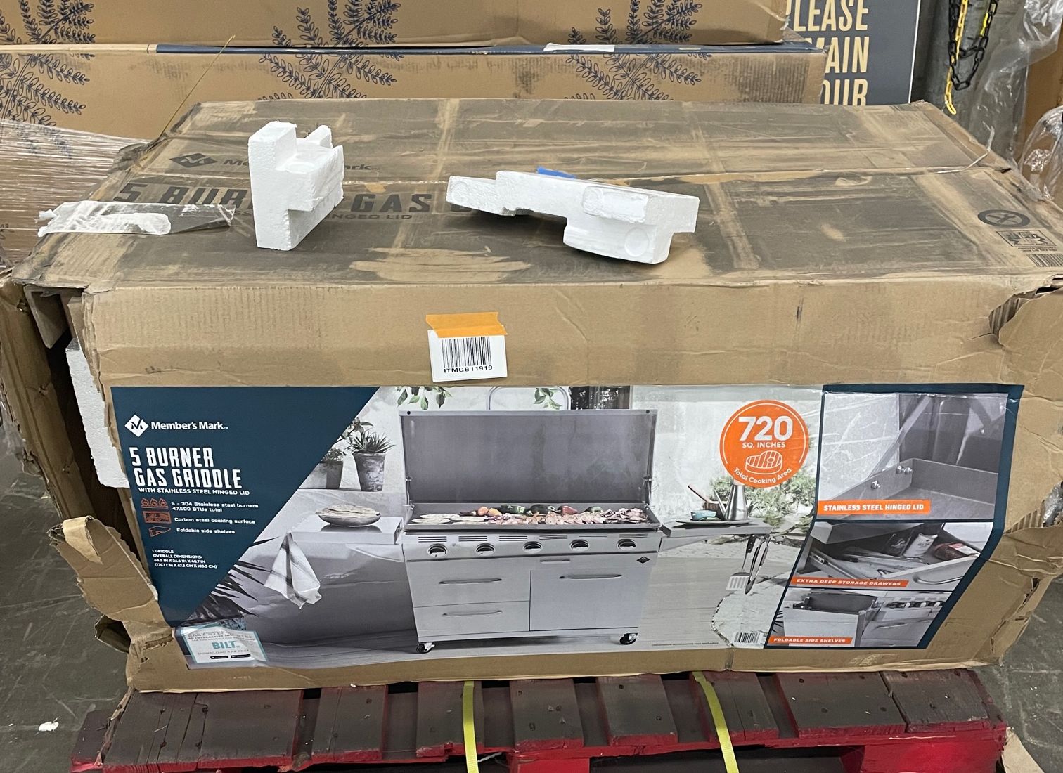 Member's Mark Stainless Steel Five Burner Gas Griddle