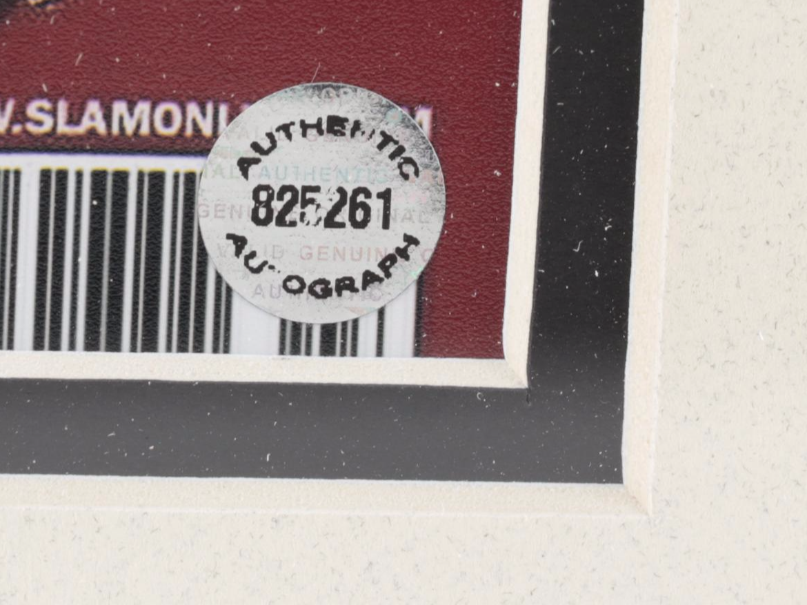 Allen Iverson Signed "Slam" Philadelphia 76ers Magazine Print, Framed, COA