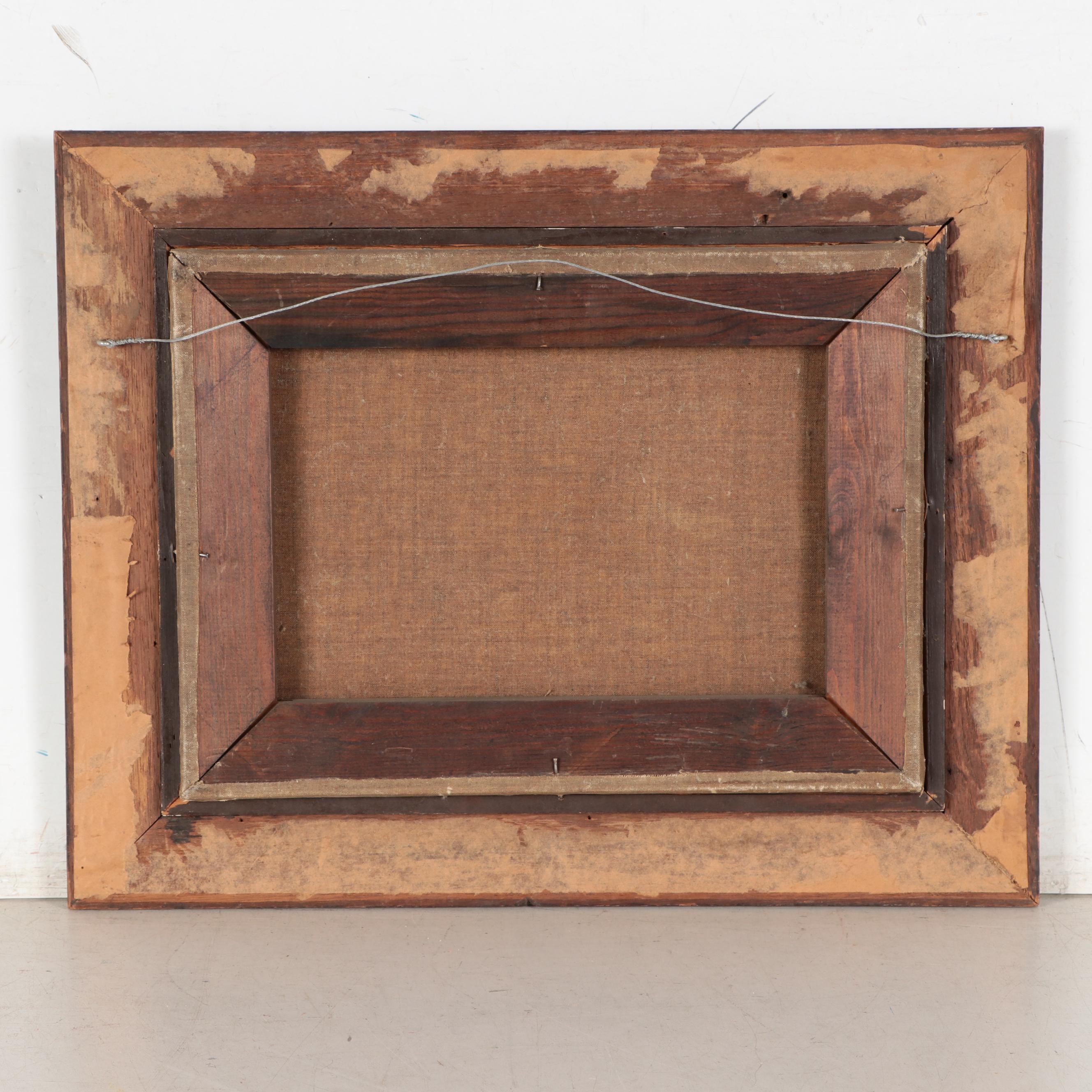 Folk Art Oil Painting of a Cow, 19th Century