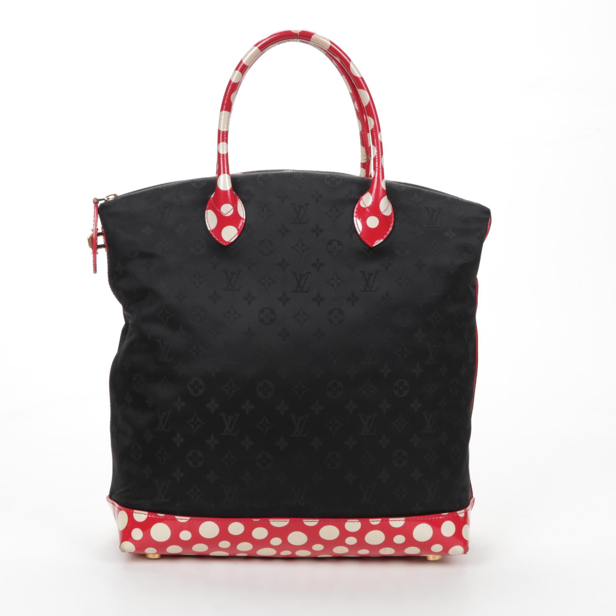 Louis Vuitton & Yayoi Kusama Limited Edition Lockit MM in Monogram Nylon
