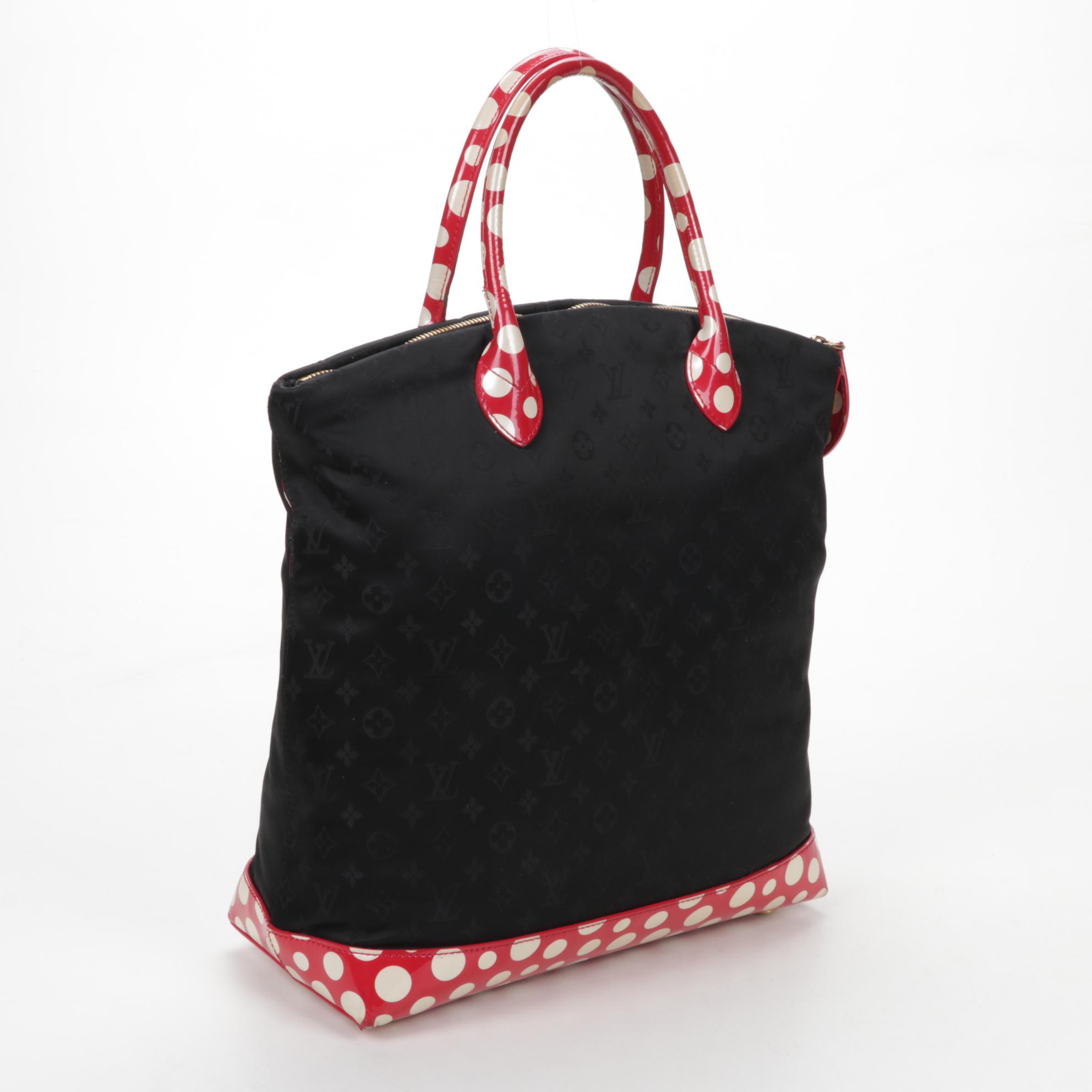 Louis Vuitton & Yayoi Kusama Limited Edition Lockit MM in Monogram Nylon