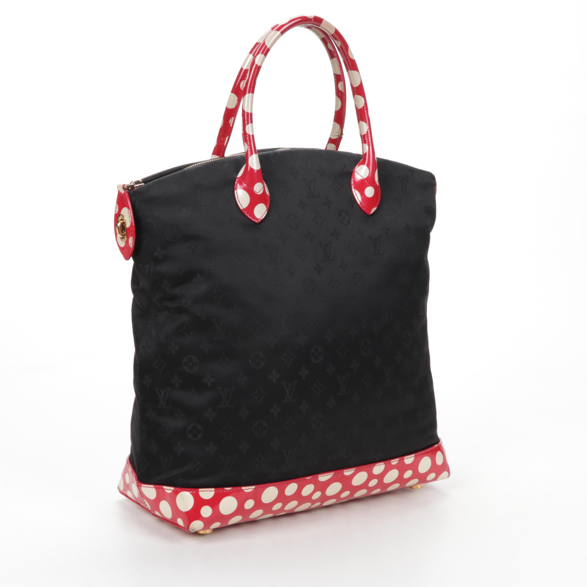 Louis Vuitton & Yayoi Kusama Limited Edition Lockit MM in Monogram Nylon