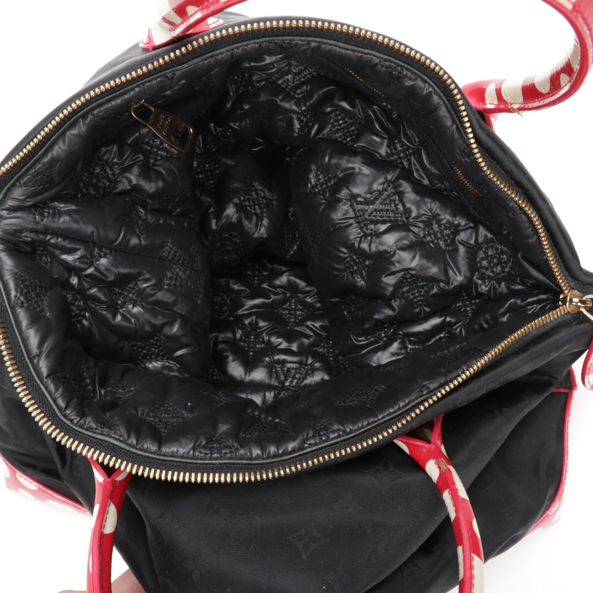 Louis Vuitton & Yayoi Kusama Limited Edition Lockit MM in Monogram Nylon