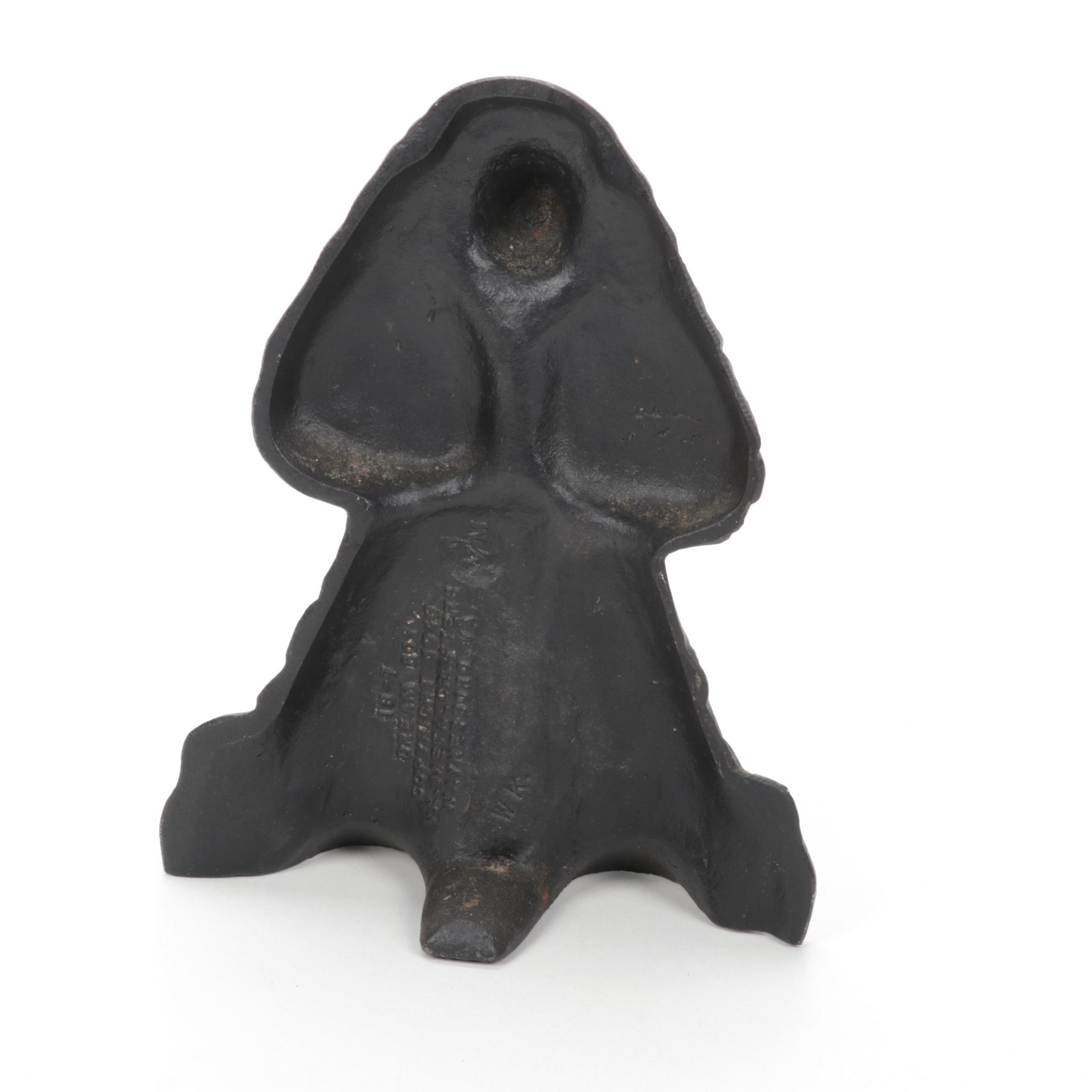 Virginia Metalcrafters "Dream Boy" Cast Iron Spaniel Door Stop, 1949