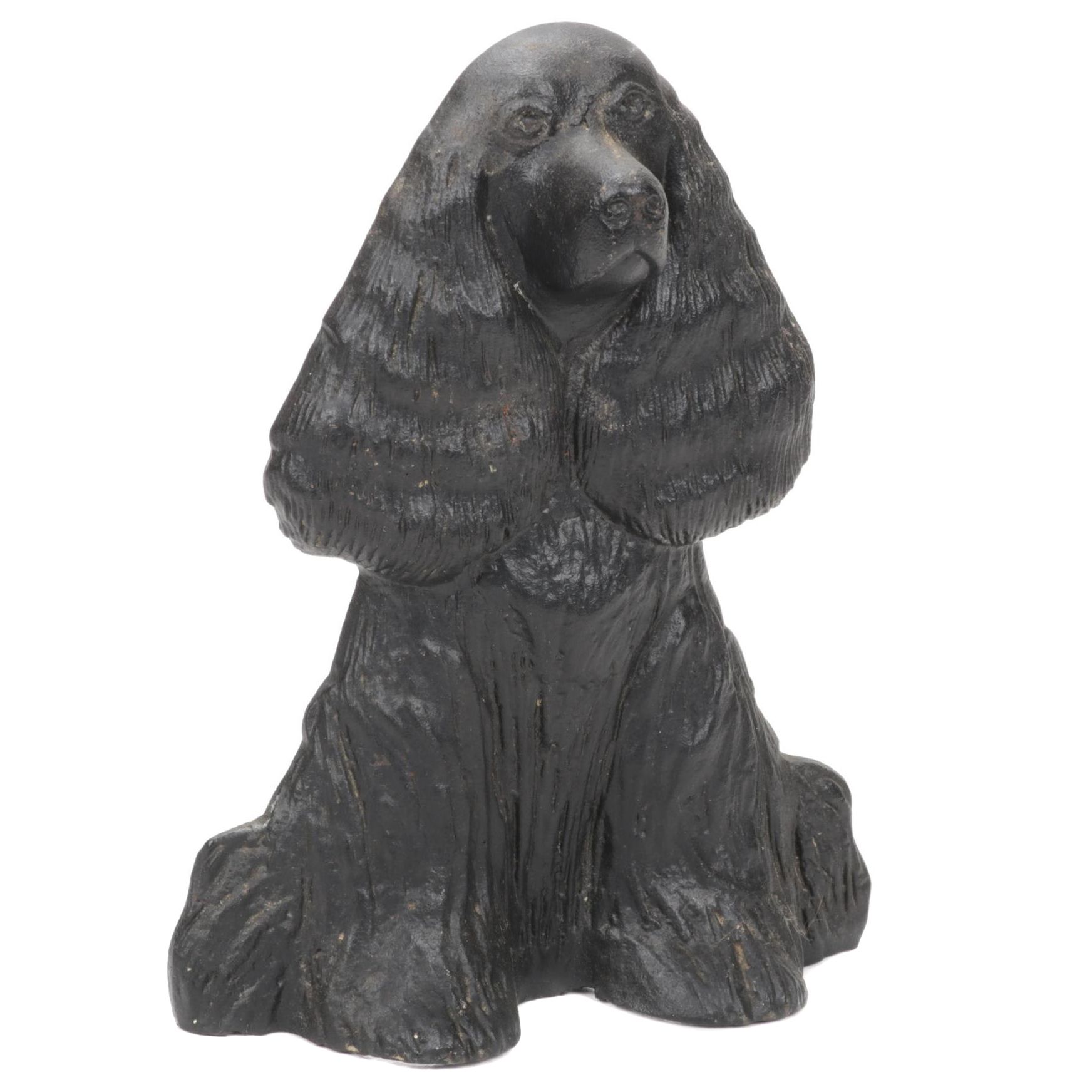 Virginia Metalcrafters "Dream Boy" Cast Iron Spaniel Door Stop, 1949