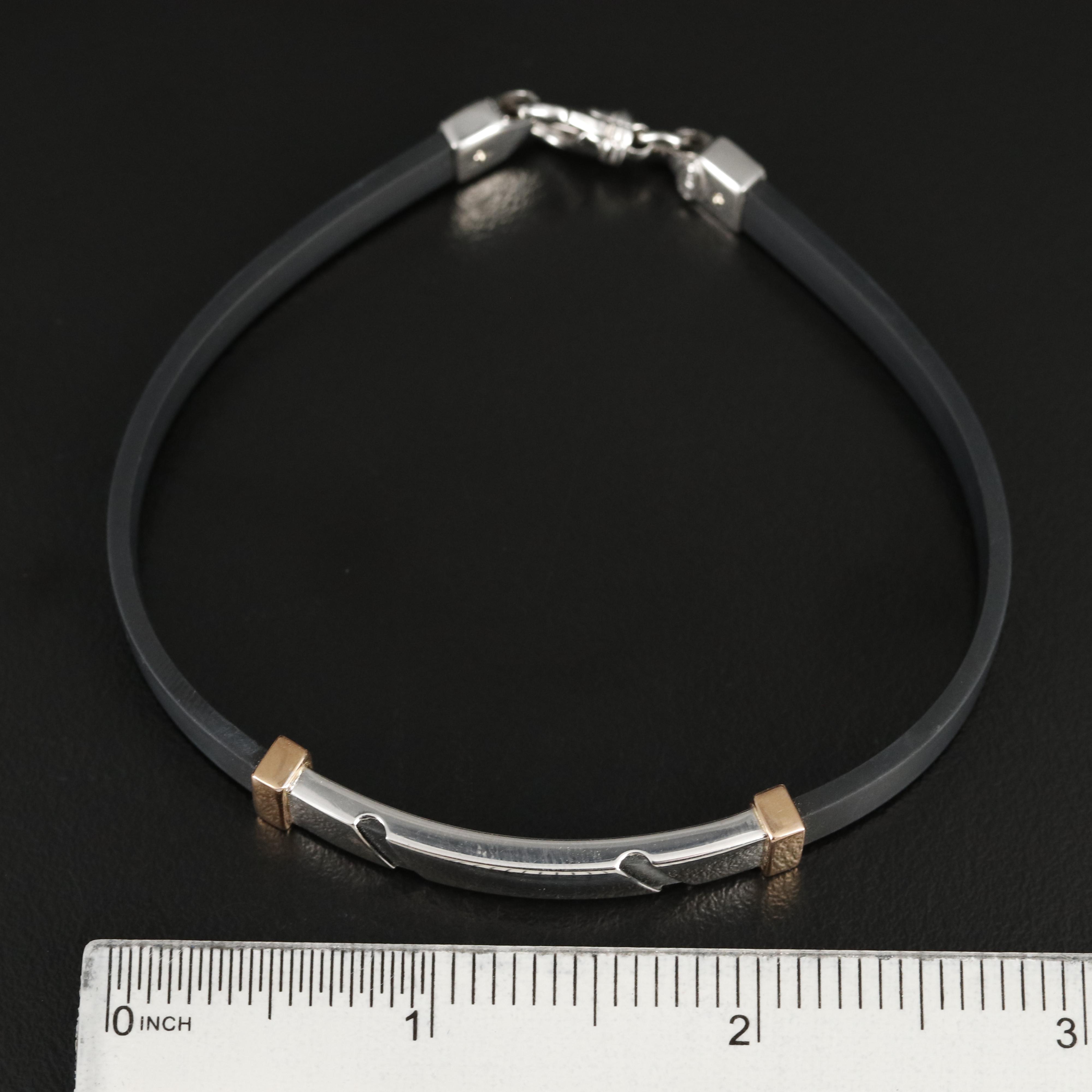 Facco Corporation Srl 18K Two-Tone ID Bracelet