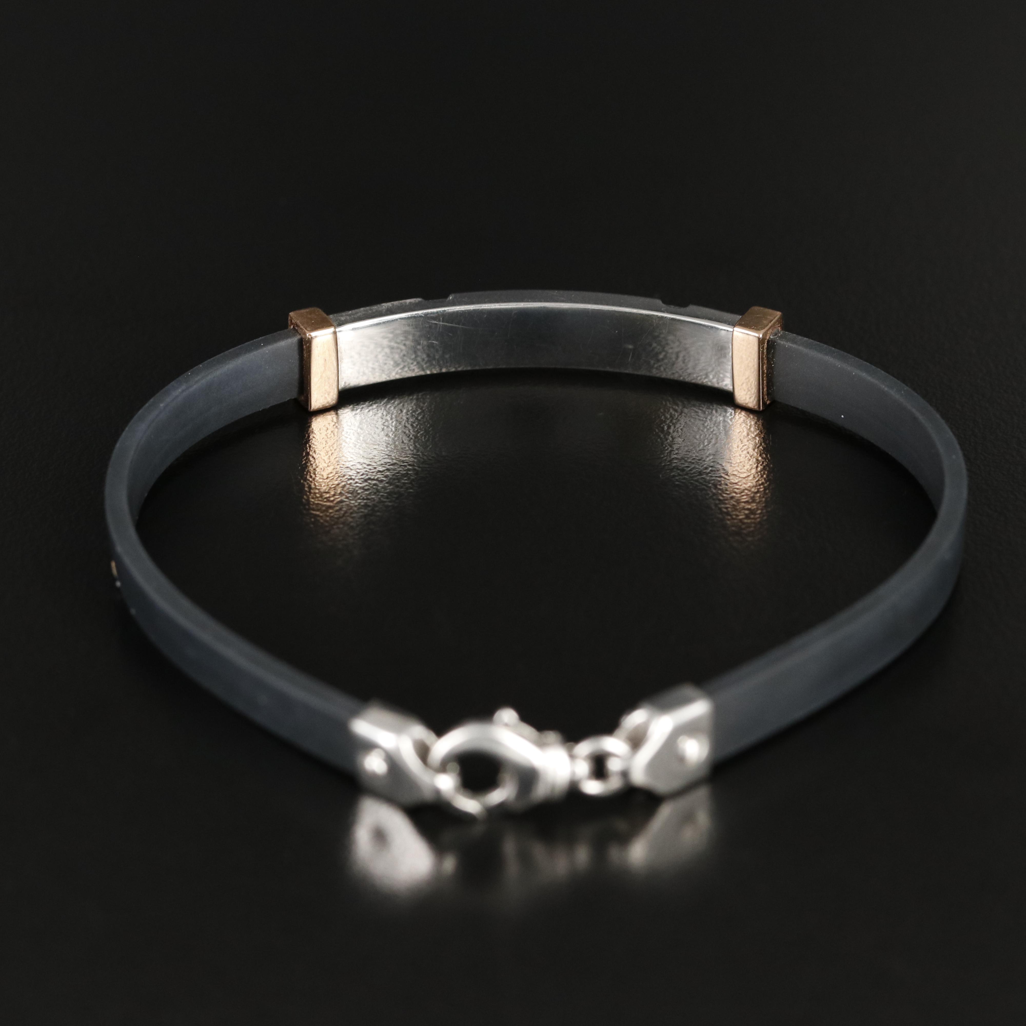 Facco Corporation Srl 18K Two-Tone ID Bracelet