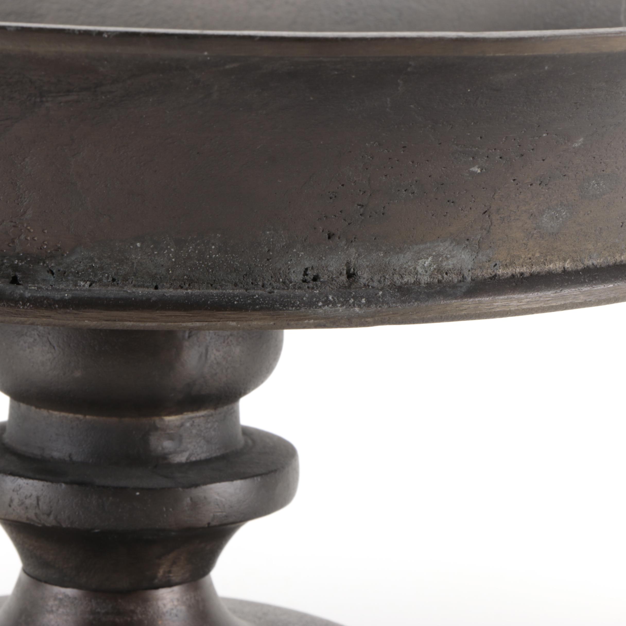 Pottery Barn Cast Metal Decorative Centerpiece Bowl