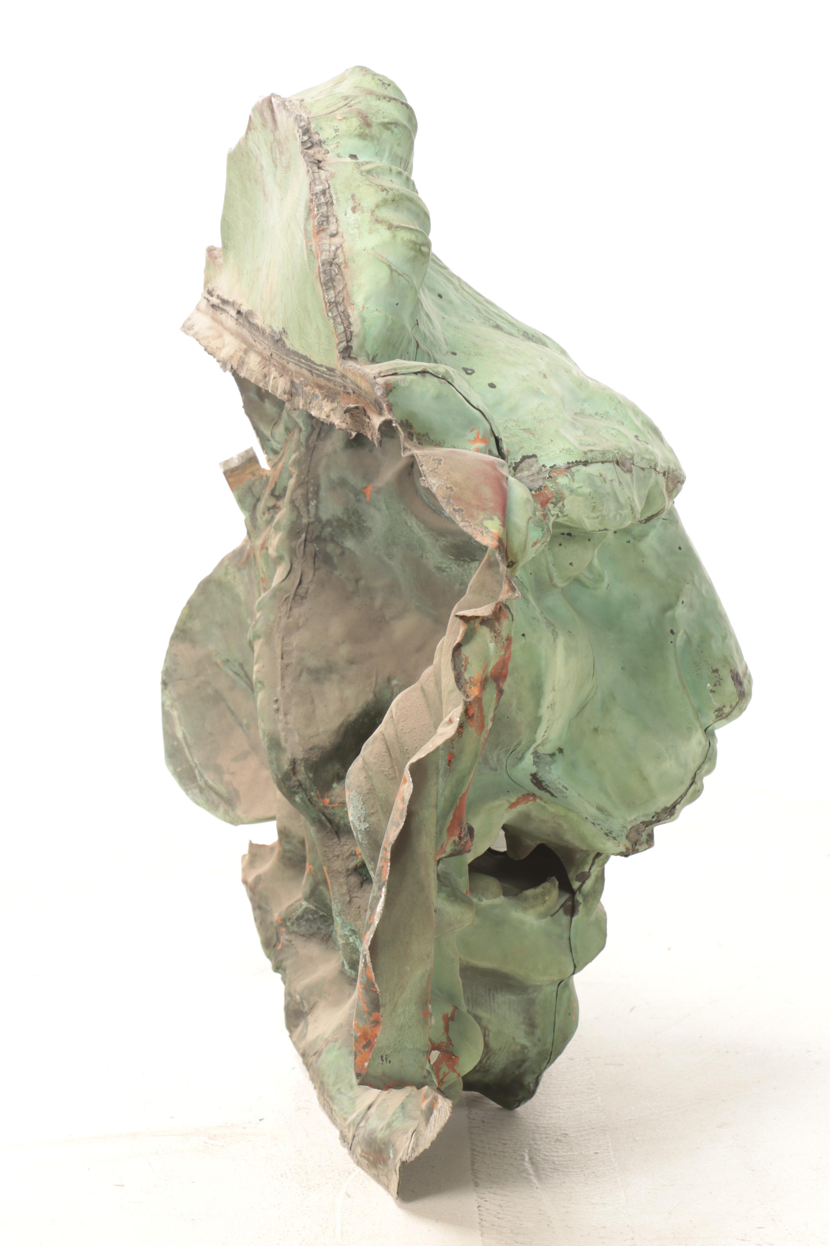 Copper Lion Head Fountain Spout