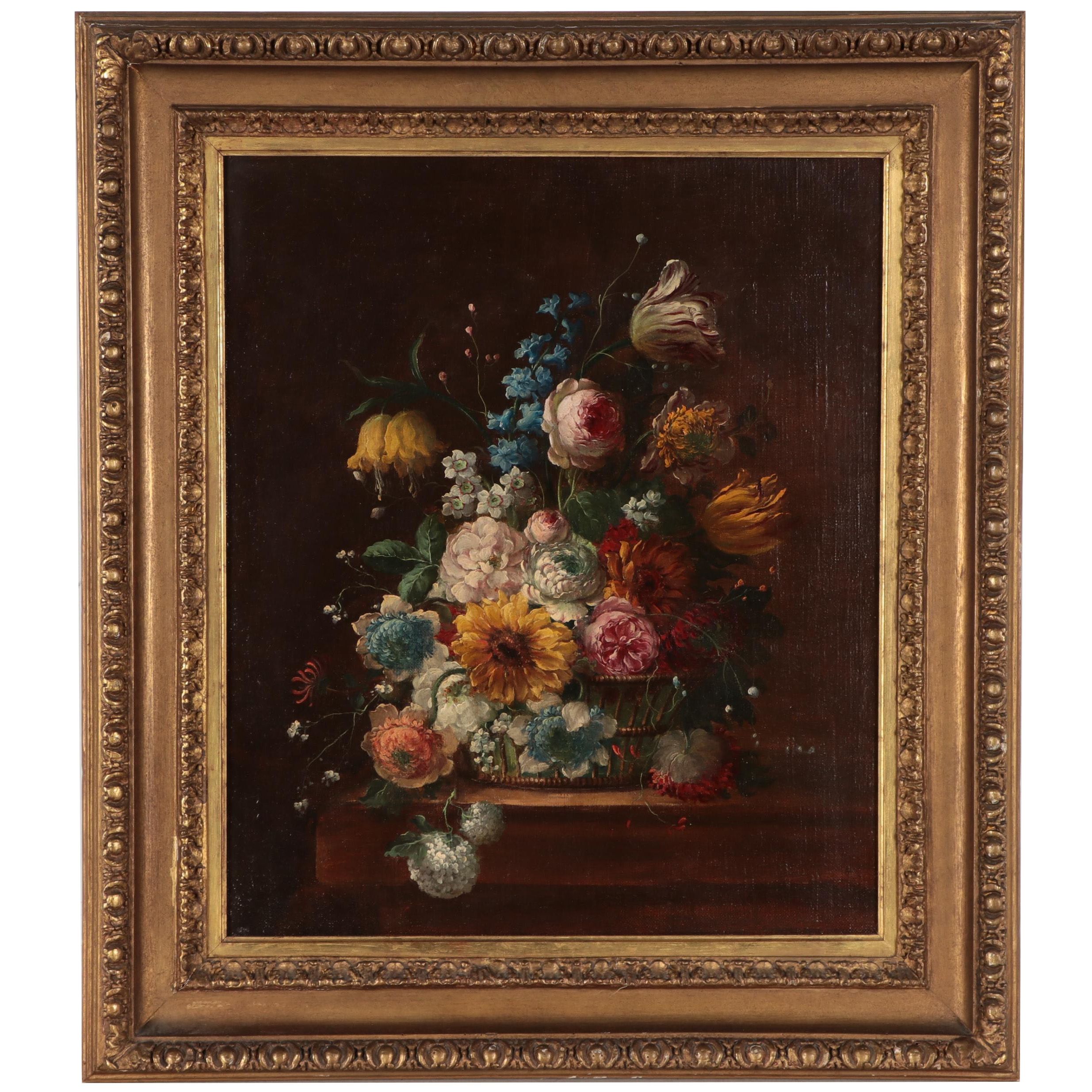 Dutch Style Floral Still Life, Circa 1900