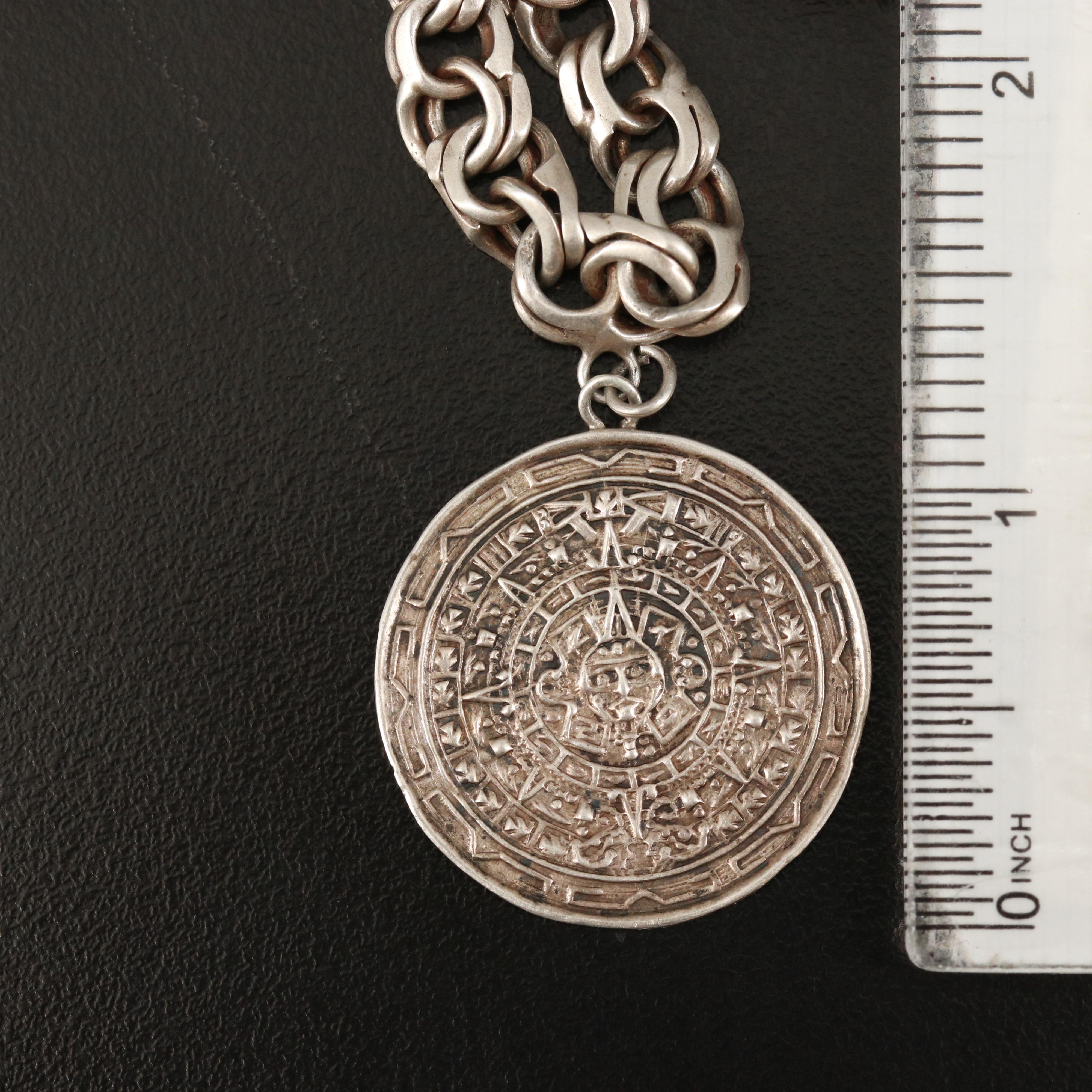 Vintage Mexican Sterling Charm Bracelet