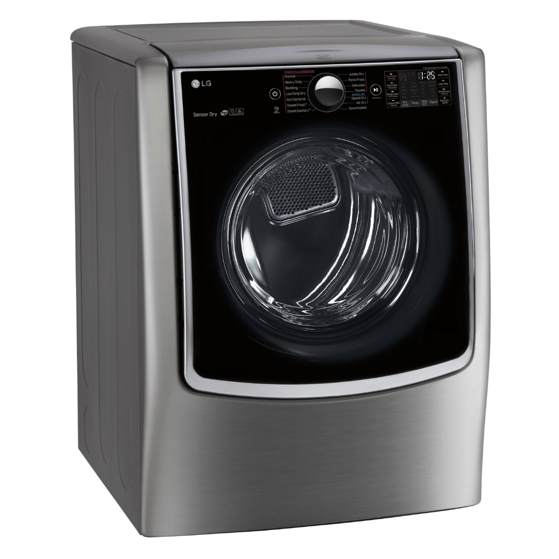 LG 9.0 Cu. Ft. Graphite Steel Smart Wi-Fi Enabled Electric Dryer w/ TurboSteam™