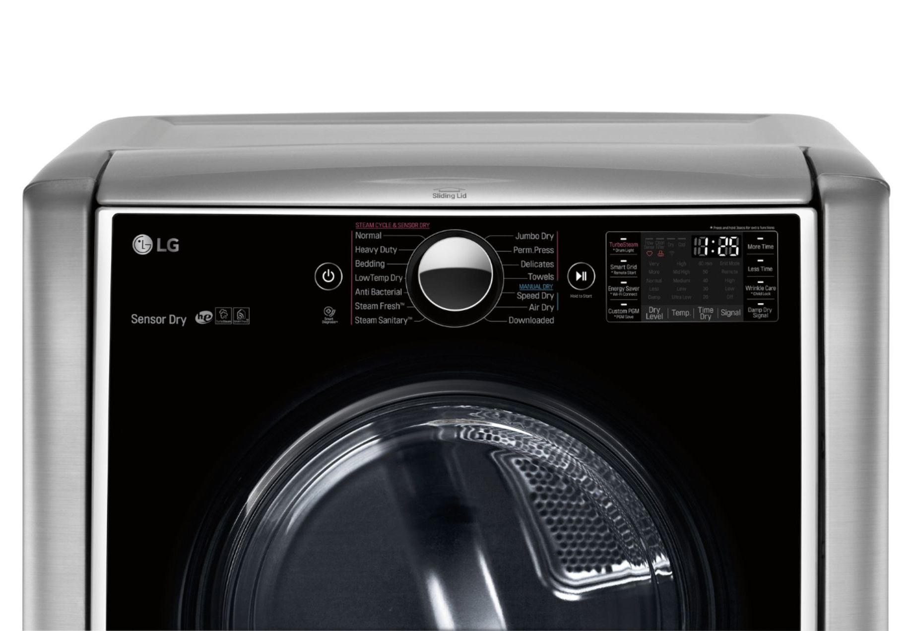 LG 9.0 Cu. Ft. Graphite Steel Smart Wi-Fi Enabled Electric Dryer w/ TurboSteam™