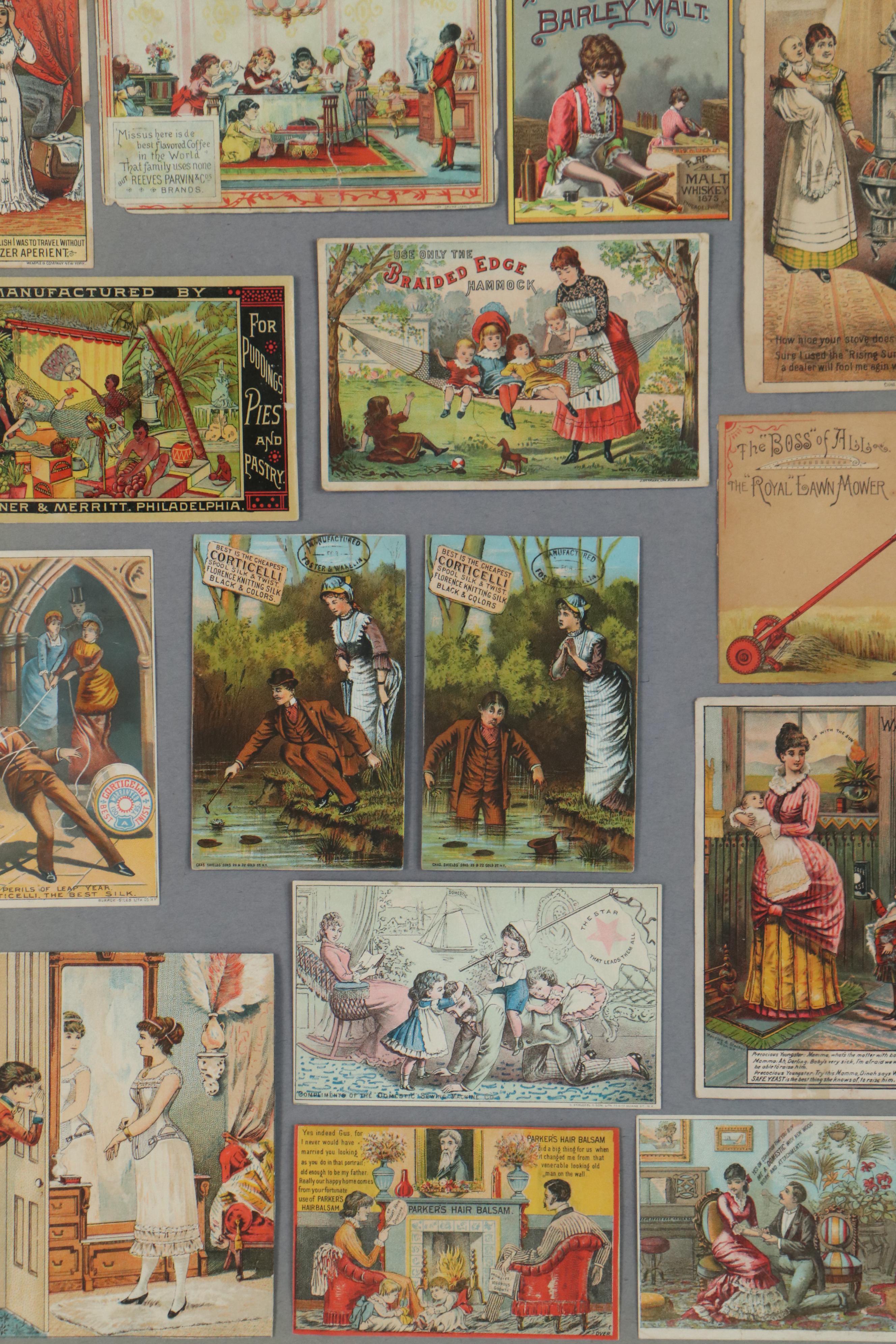 Lithograph Advertisement Composition, Mid-19th Century