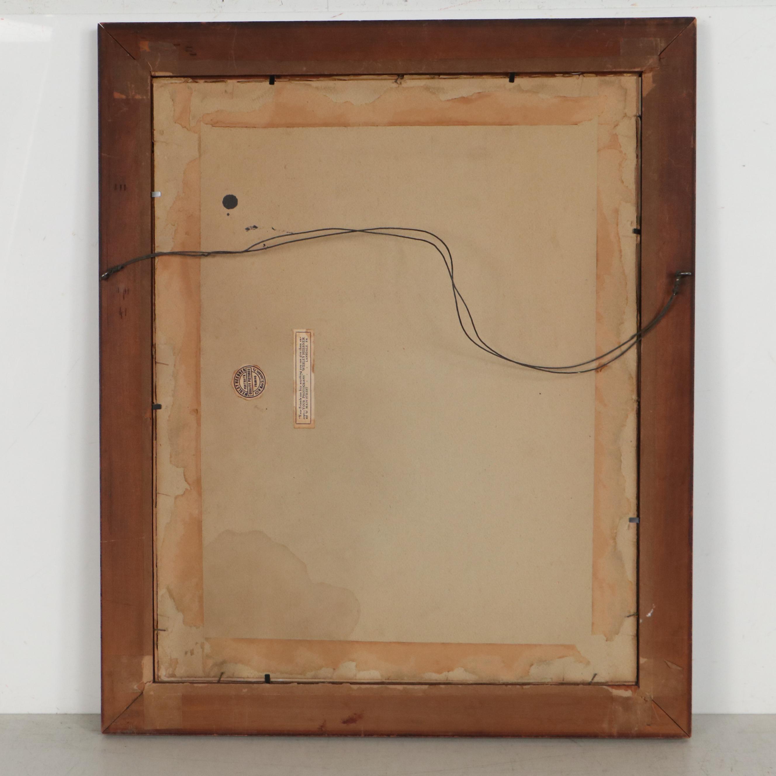 Lithograph Advertisement Composition, Mid-19th Century