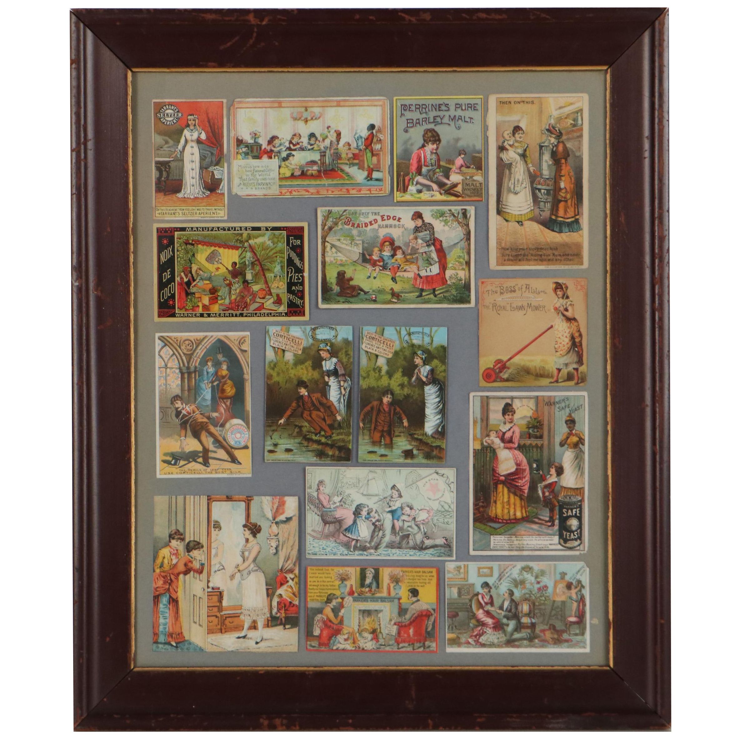 Lithograph Advertisement Composition, Mid-19th Century