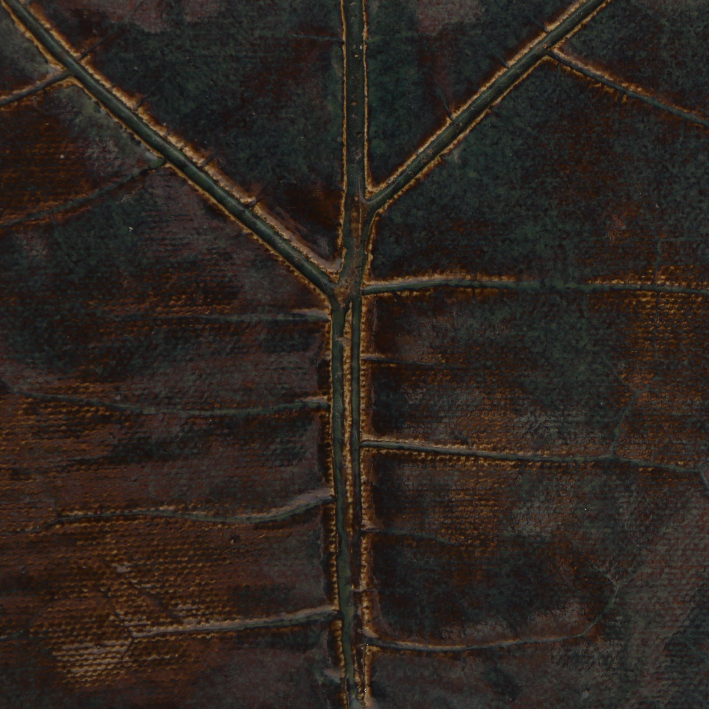 Cheryl Foster Free-Form Leaf Pottery Bowl with Frankoma Ceramic Vase