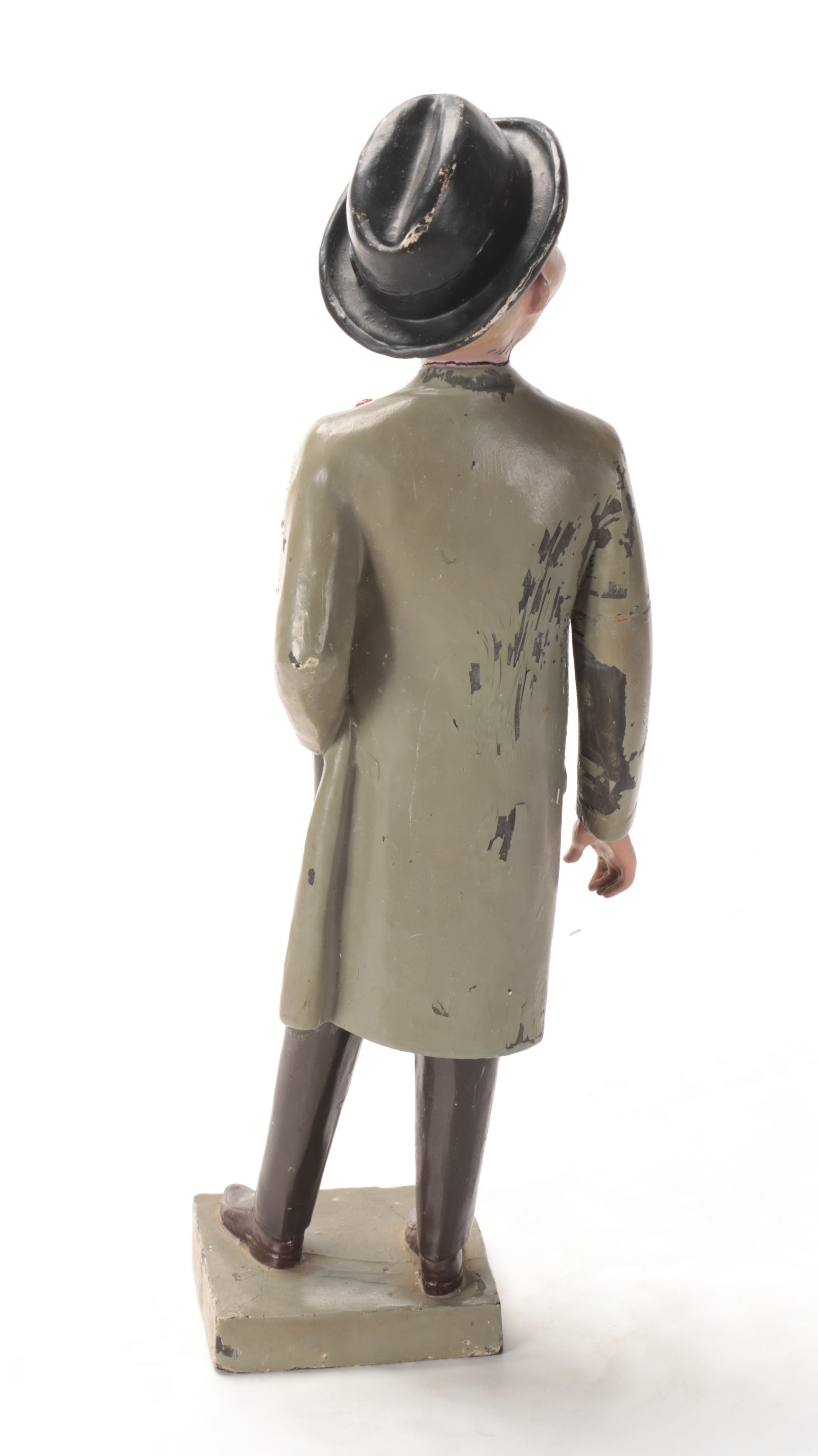 Esquire Magazine Mascot "Esky" Painted Latex Retail Figurine, 1940s