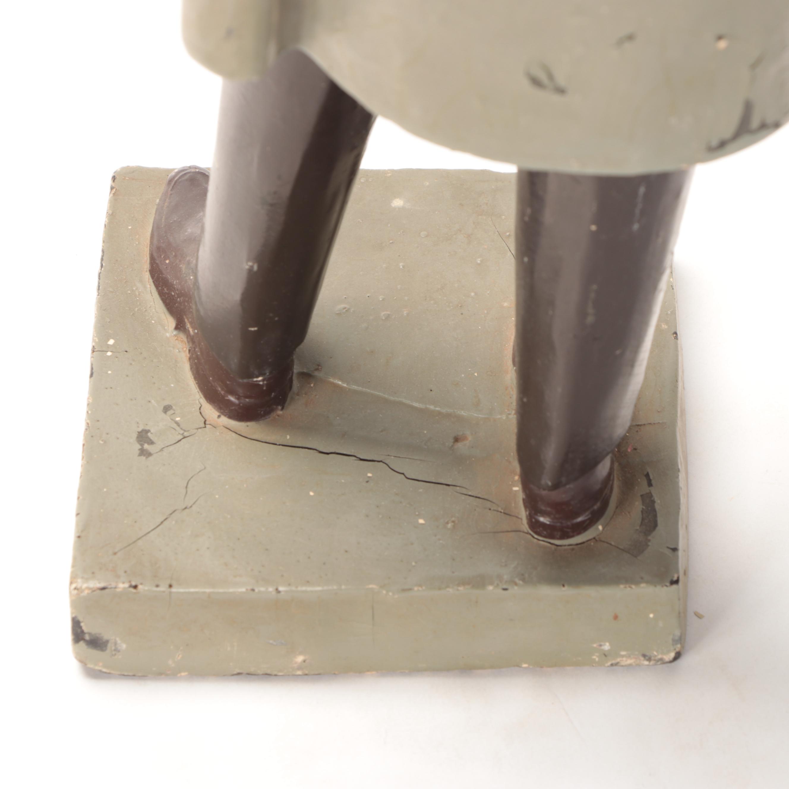 Esquire Magazine Mascot "Esky" Painted Latex Retail Figurine, 1940s