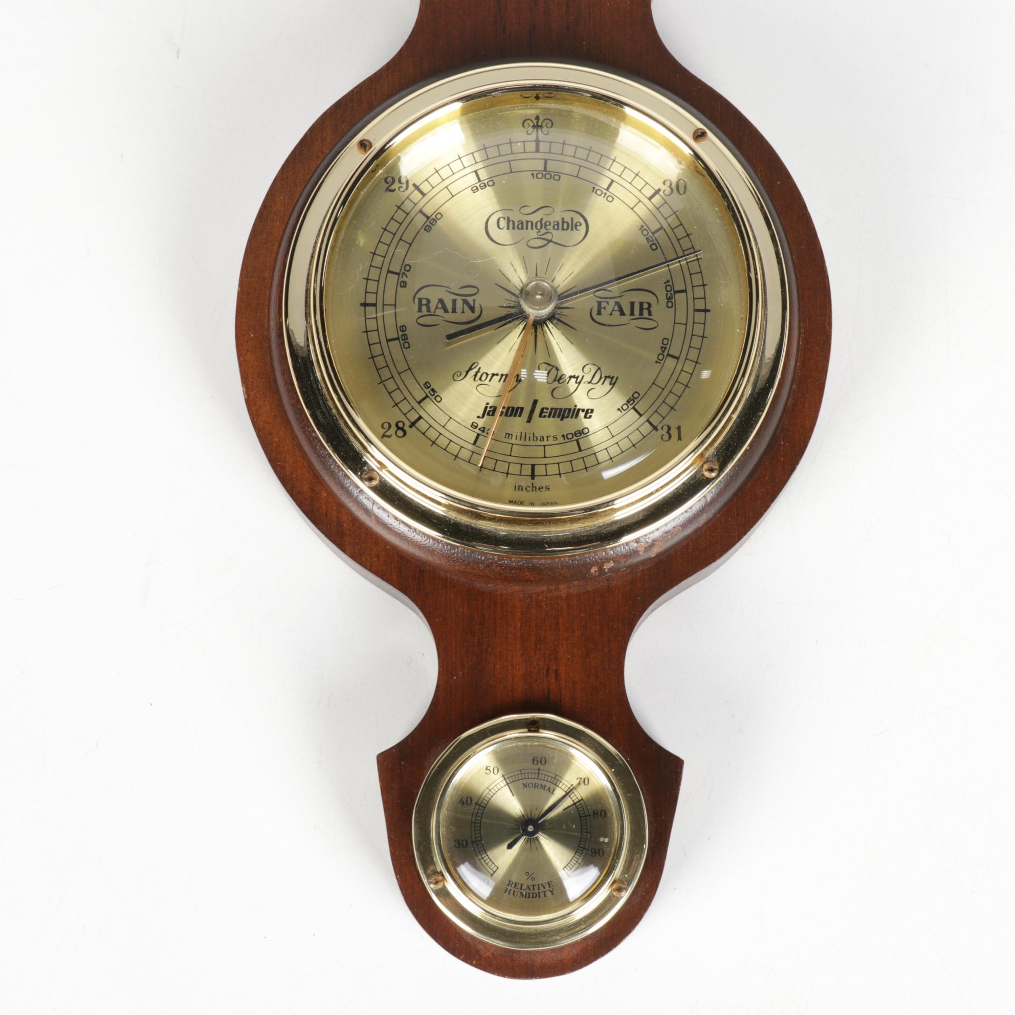 Stellar German Wall Barometer, Airguide and Jason Empire Banjo Weather Stations