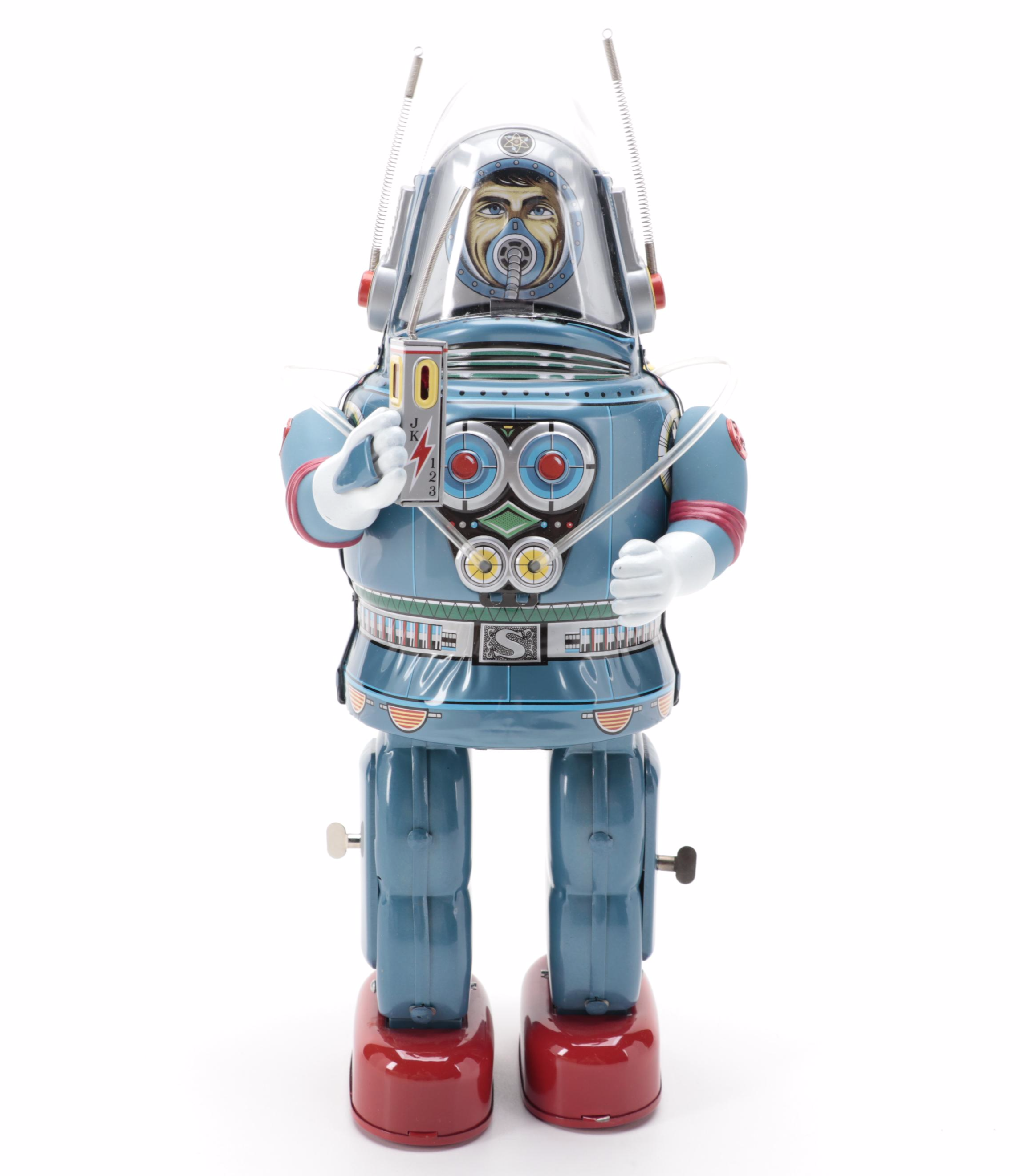 Osaka Tin Toy Institute Astronaut Battery-Operated Tin Litho Toy, 1993