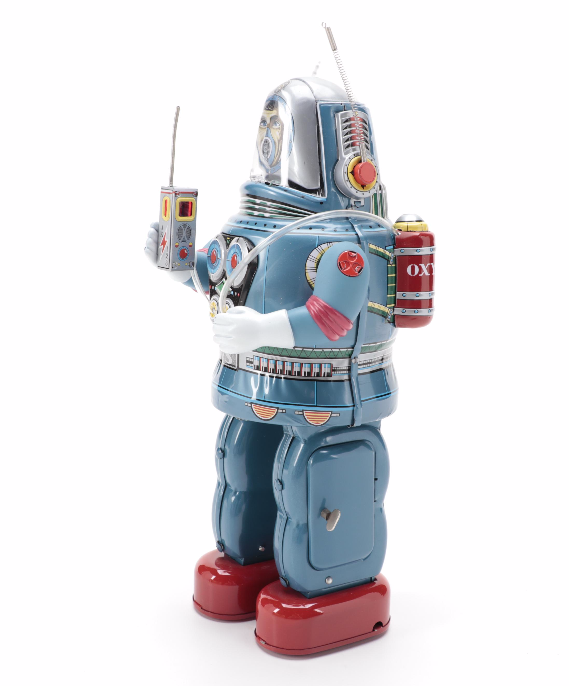Osaka Tin Toy Institute Astronaut Battery-Operated Tin Litho Toy, 1993