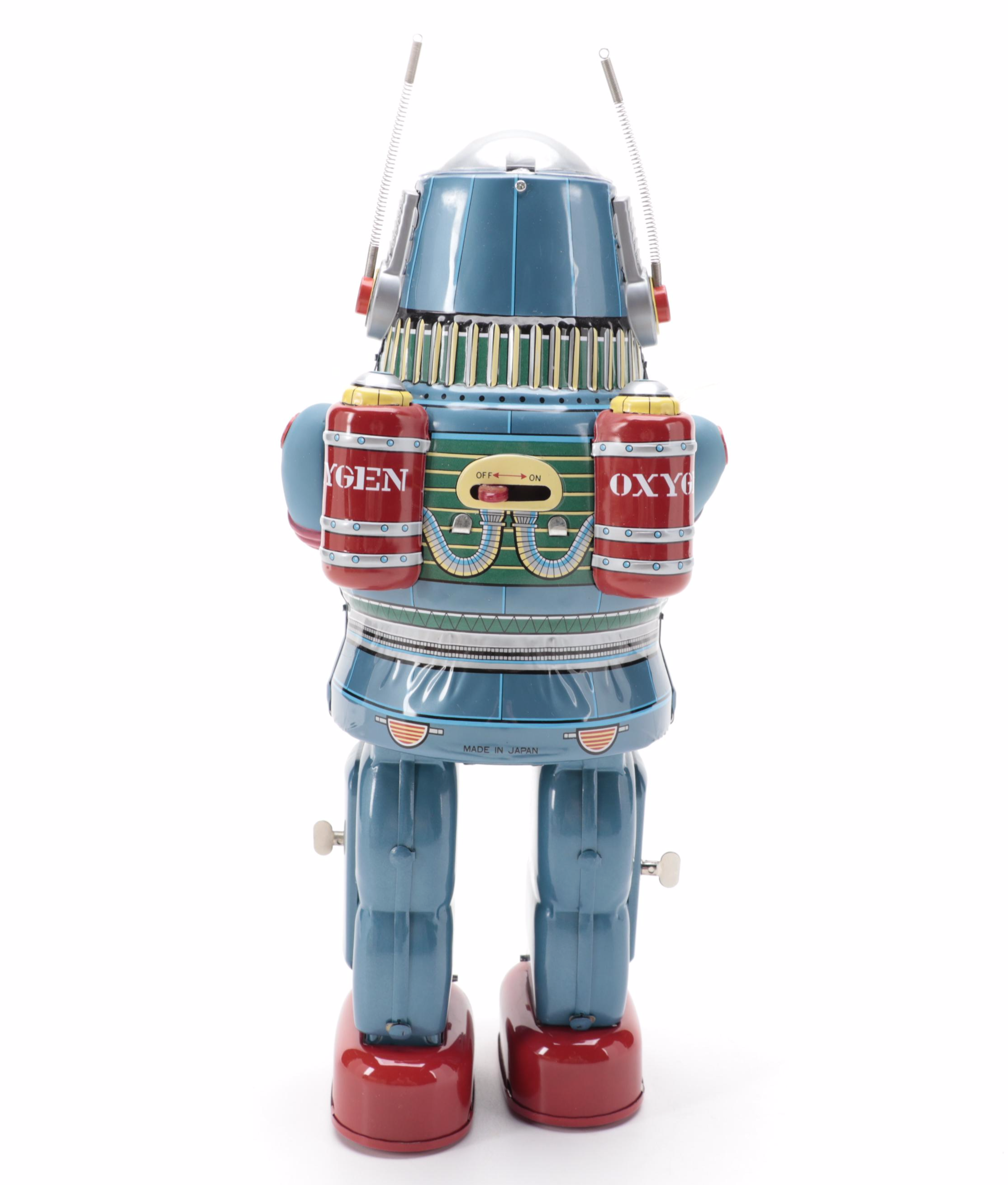 Osaka Tin Toy Institute Astronaut Battery-Operated Tin Litho Toy, 1993