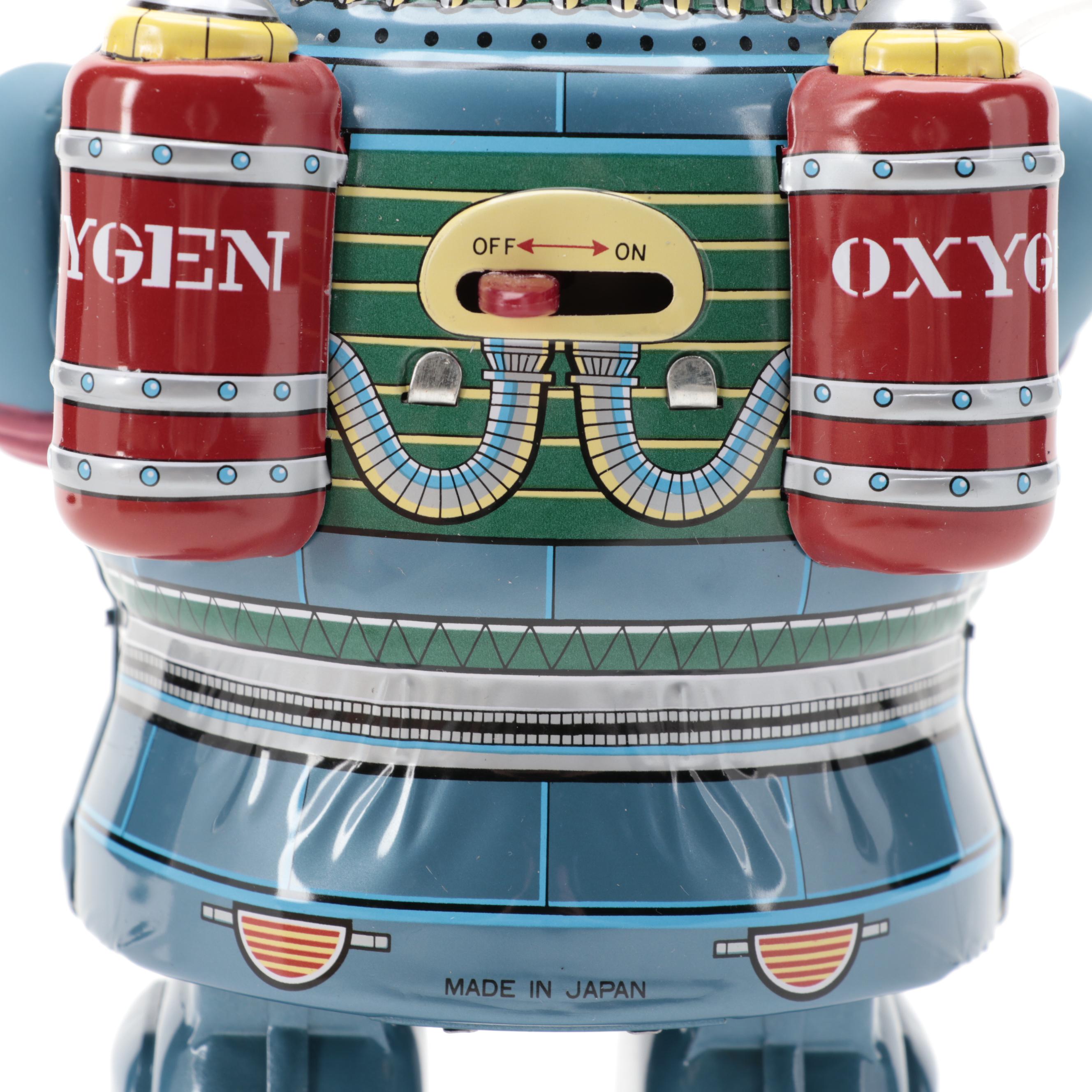 Osaka Tin Toy Institute Astronaut Battery-Operated Tin Litho Toy, 1993