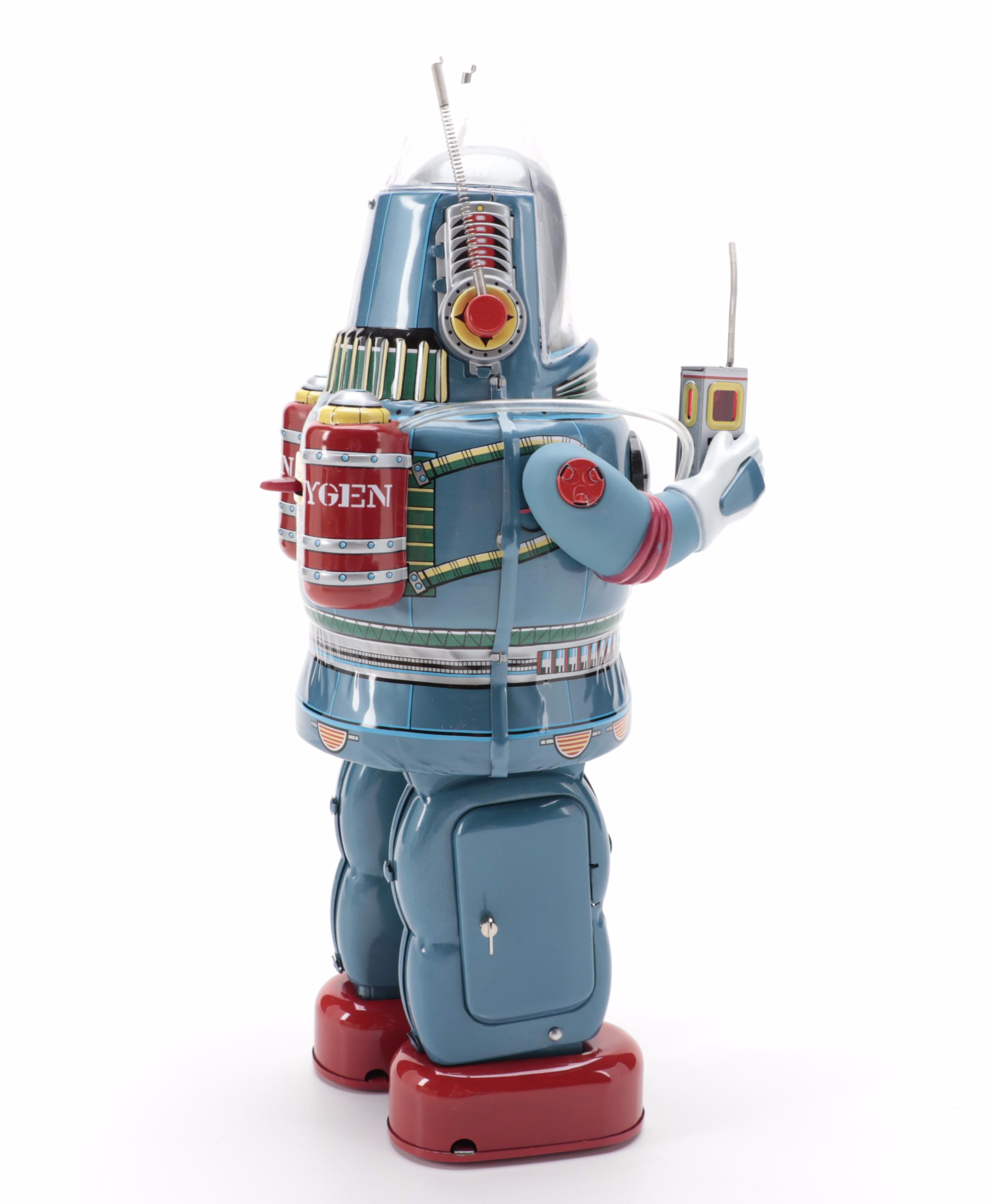 Osaka Tin Toy Institute Astronaut Battery-Operated Tin Litho Toy, 1993