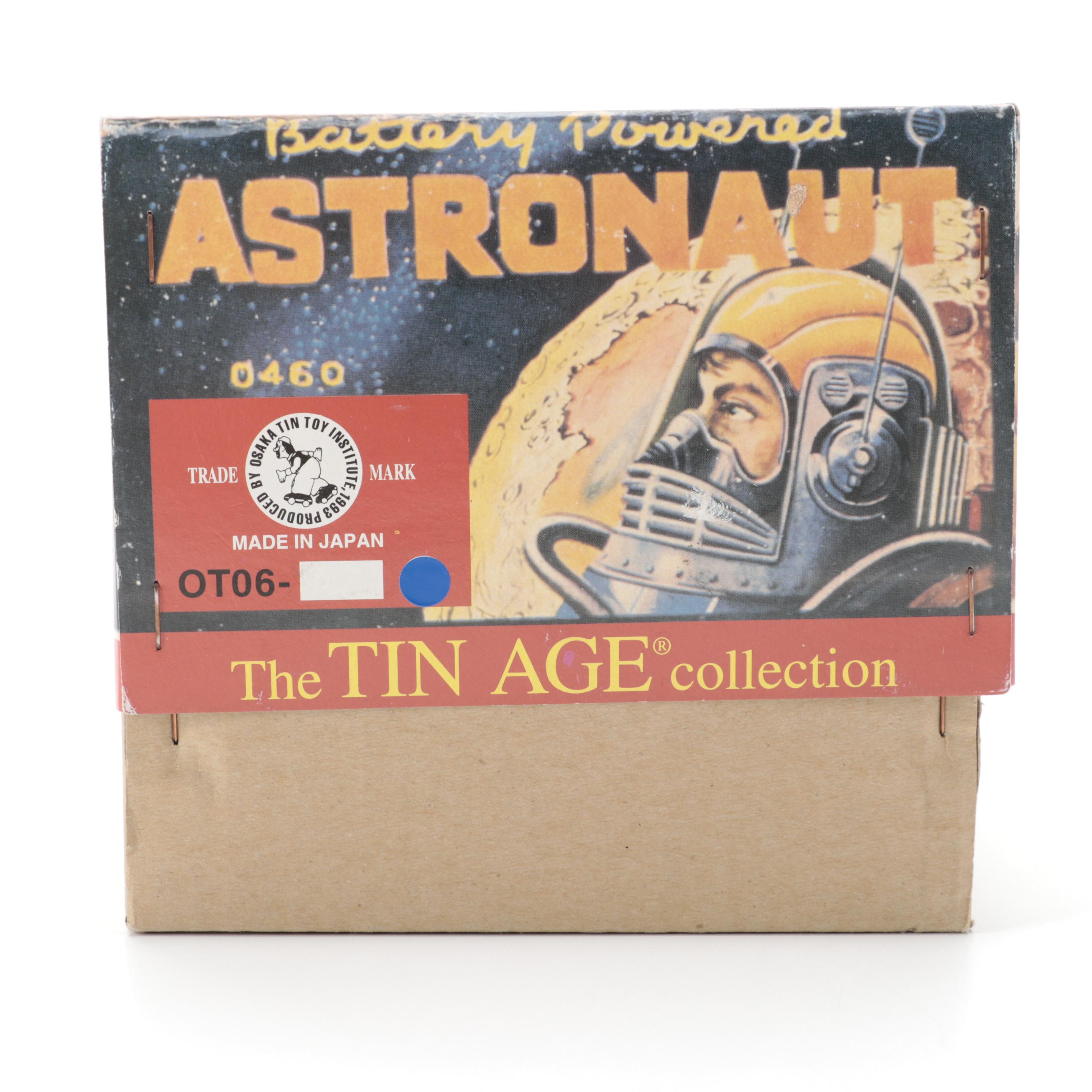 Osaka Tin Toy Institute Astronaut Battery-Operated Tin Litho Toy, 1993