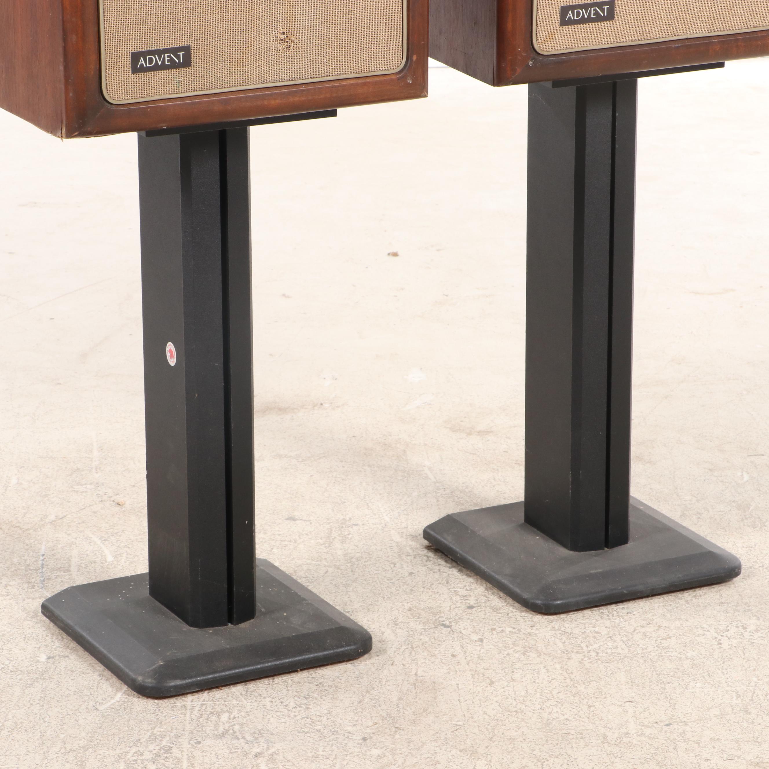Advent A4 Loudspeaker System in Walnut Veneer with Laminate Stands
