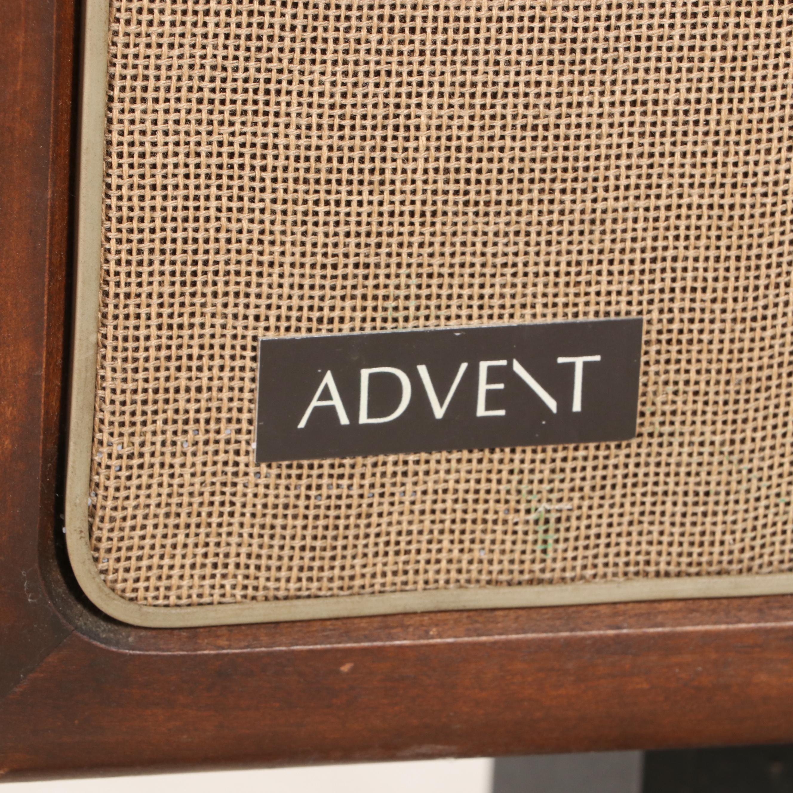 Advent A4 Loudspeaker System in Walnut Veneer with Laminate Stands