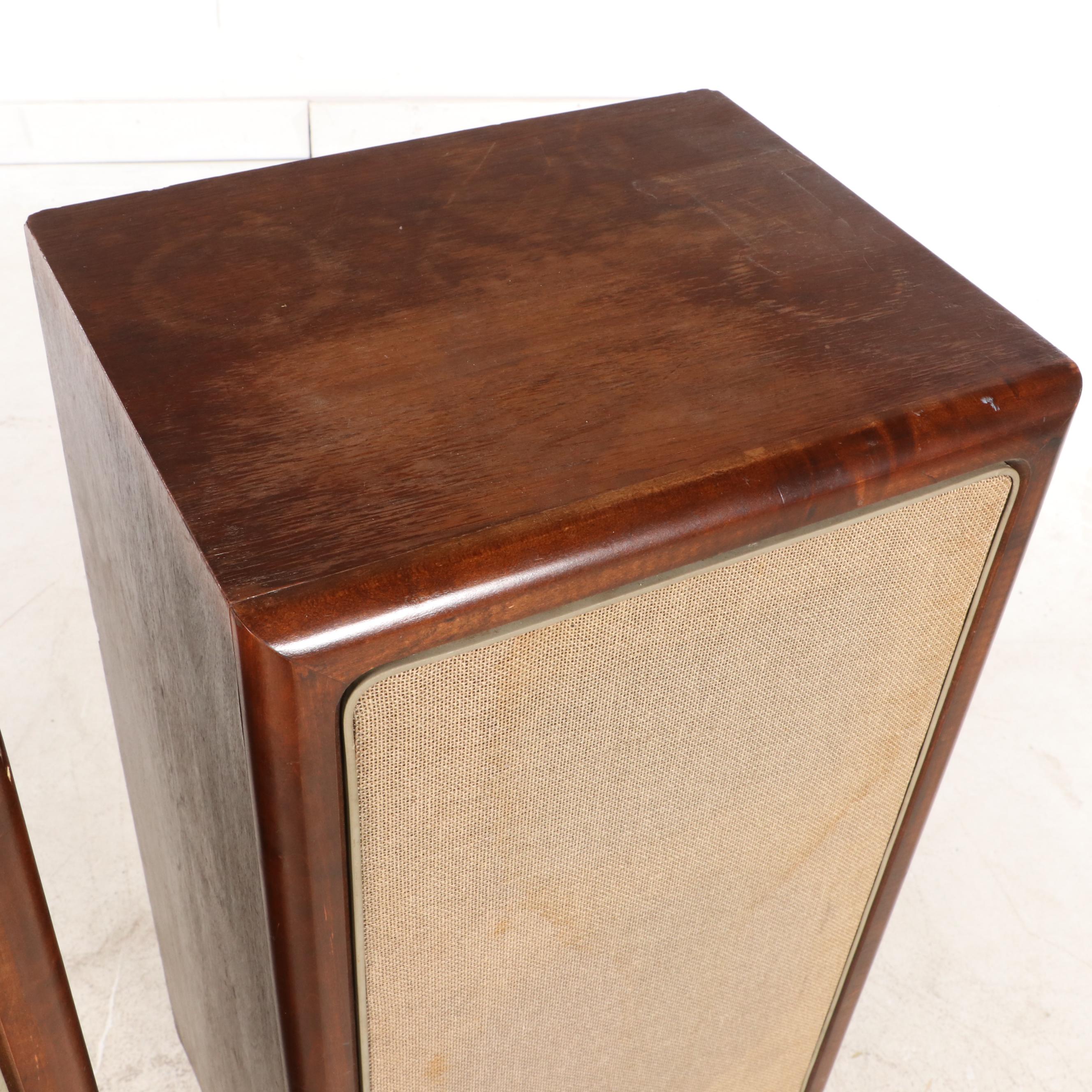 Advent A4 Loudspeaker System in Walnut Veneer with Laminate Stands