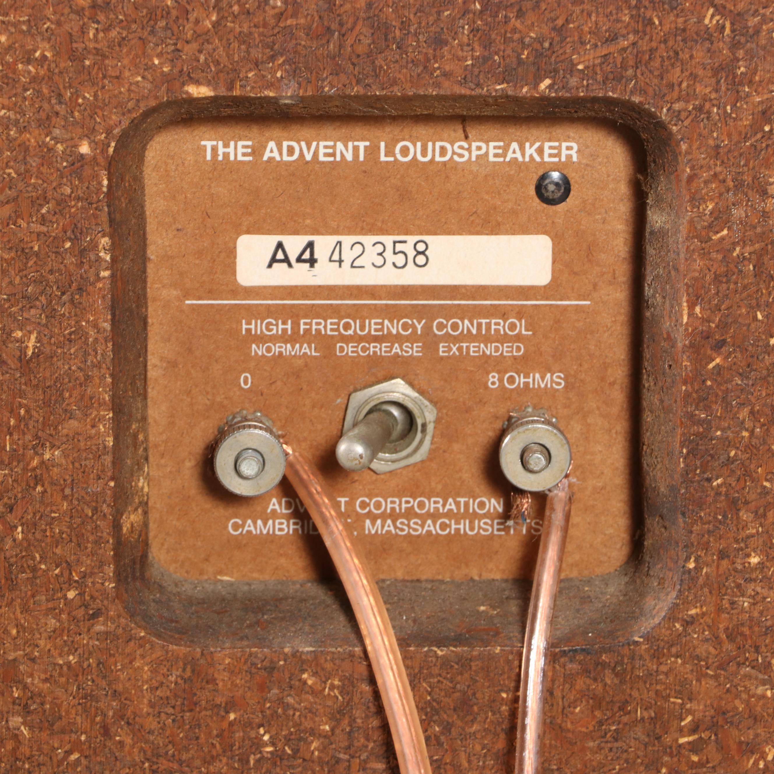 Advent A4 Loudspeaker System in Walnut Veneer with Laminate Stands