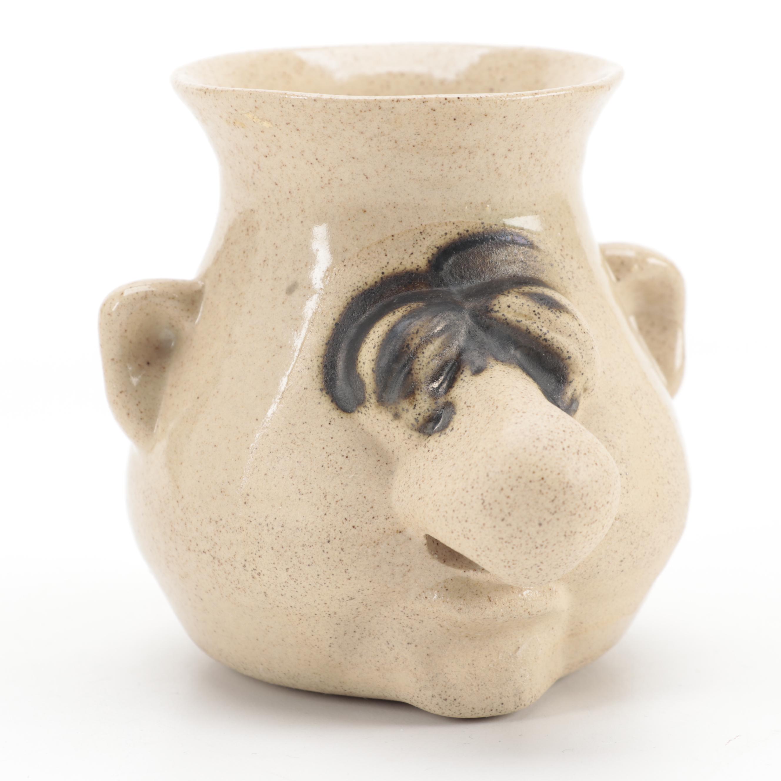 Peter Petrie and Jim Leadbetter Stoneware Art Pottery Egg Separators