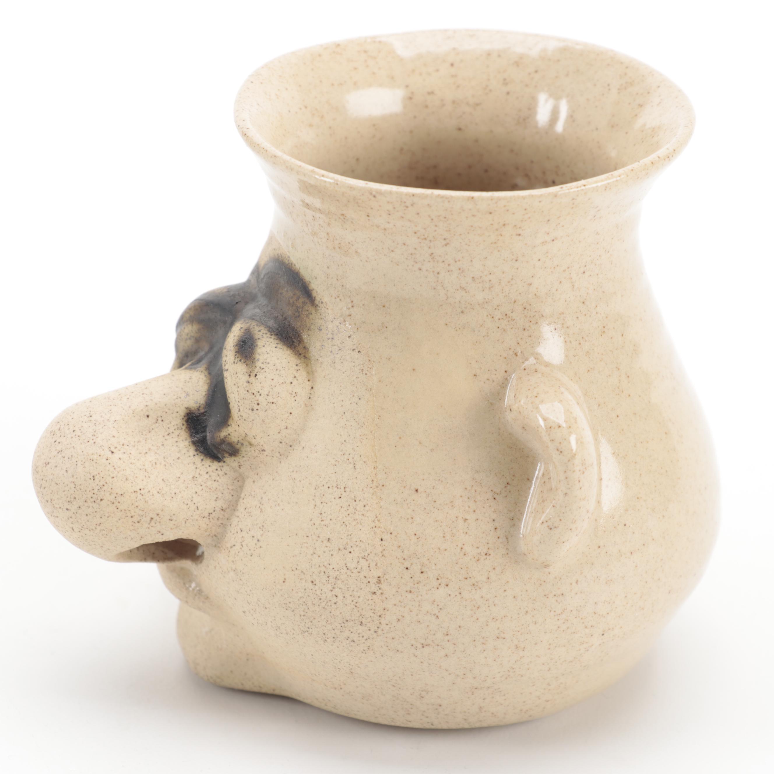 Peter Petrie and Jim Leadbetter Stoneware Art Pottery Egg Separators