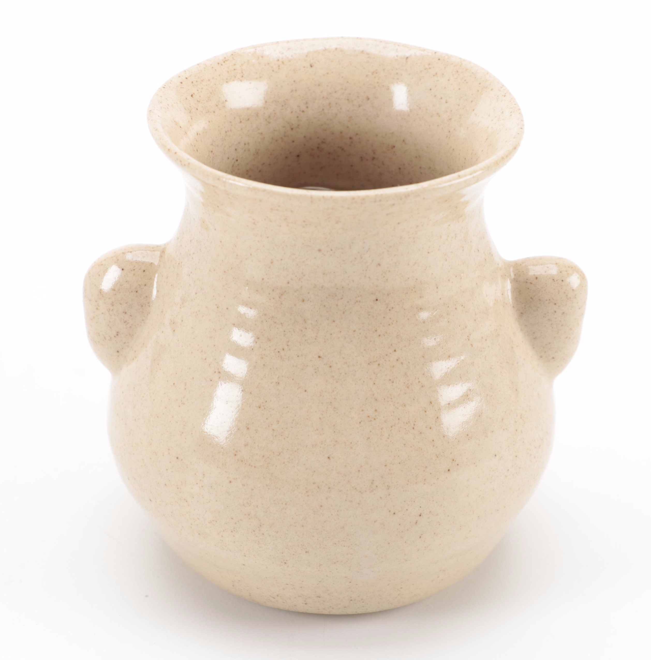 Peter Petrie and Jim Leadbetter Stoneware Art Pottery Egg Separators