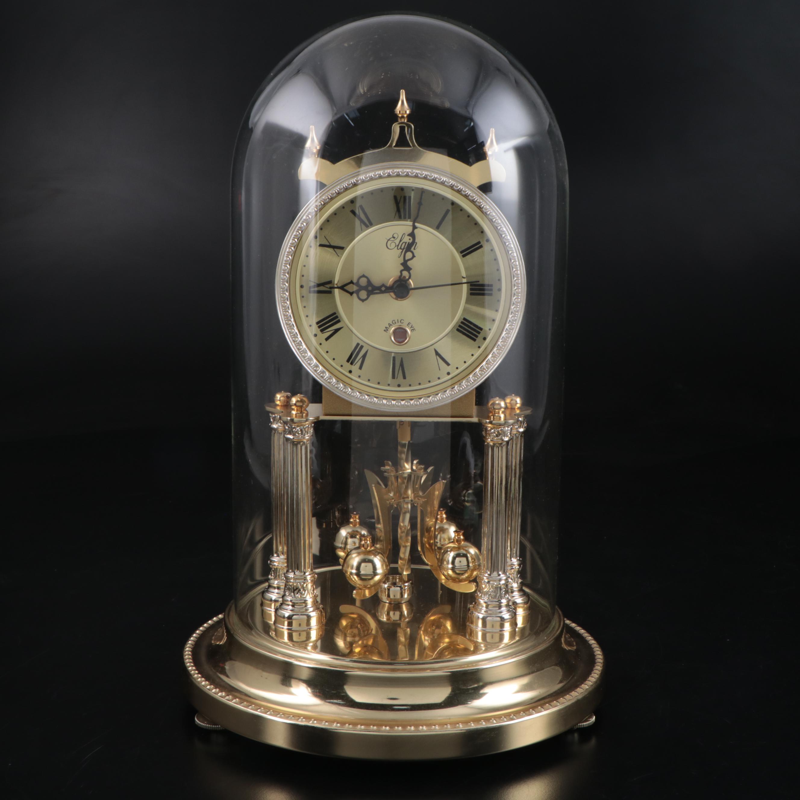 Elgin Plastic and Glass Anniversary Clock