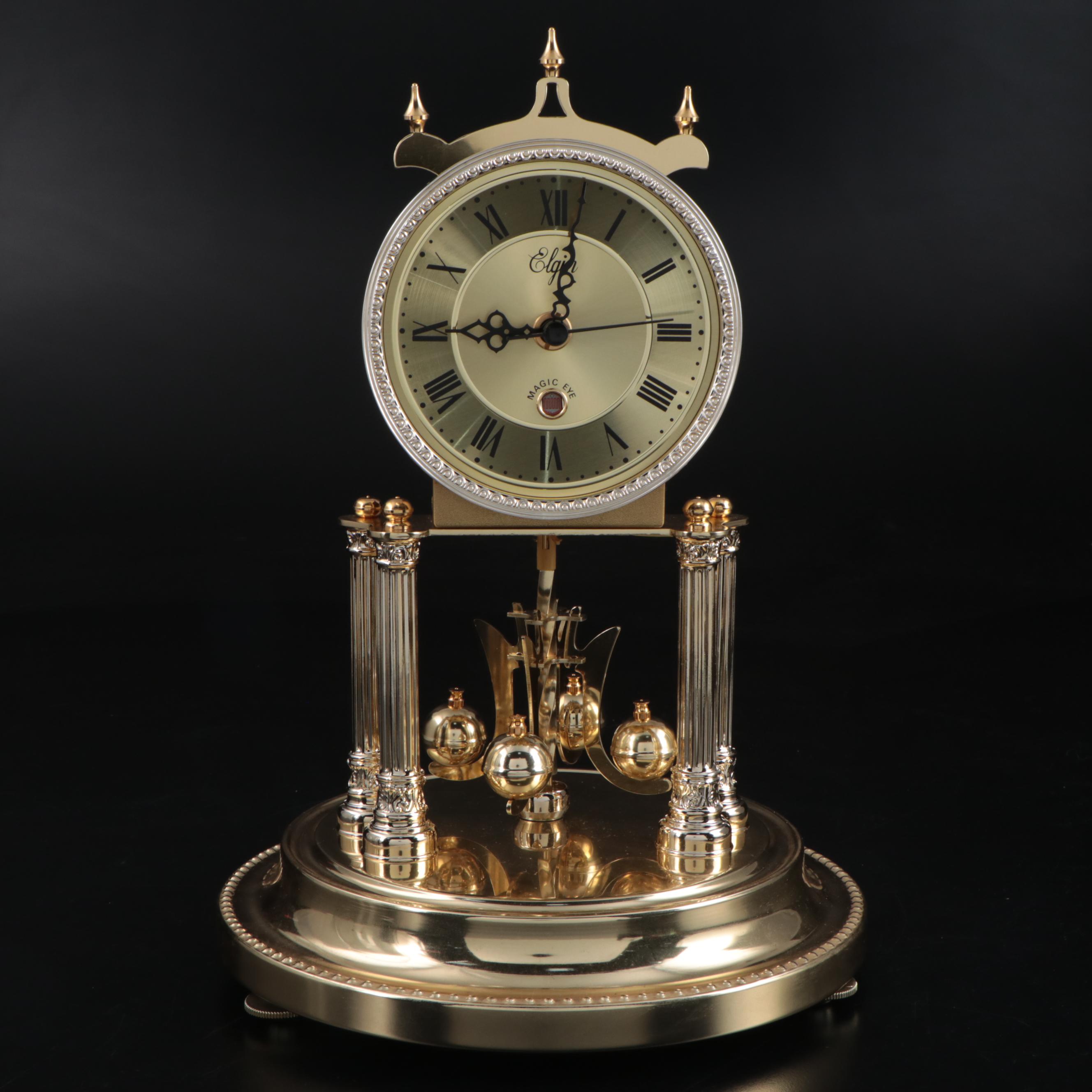 Elgin Plastic and Glass Anniversary Clock