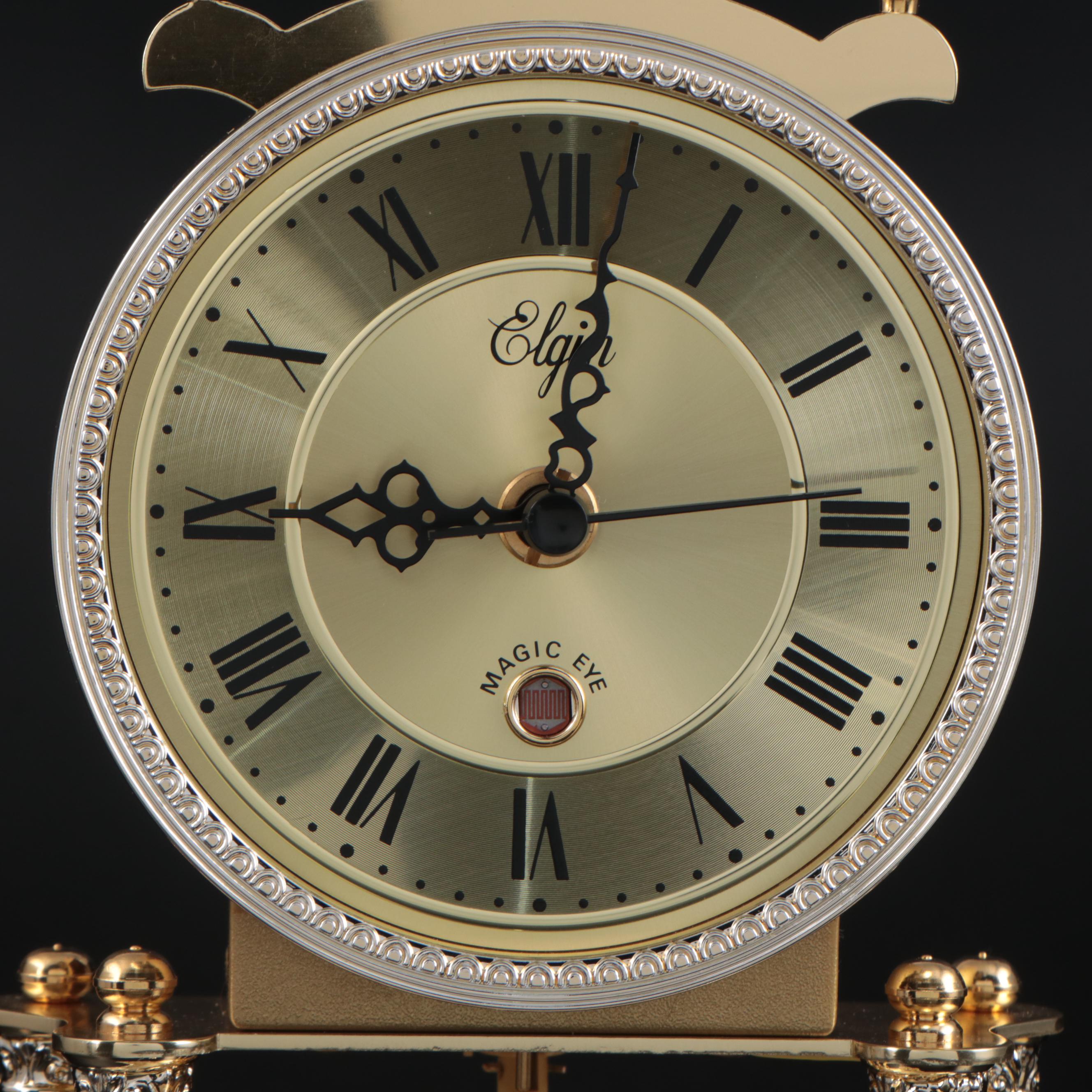 Elgin Plastic and Glass Anniversary Clock