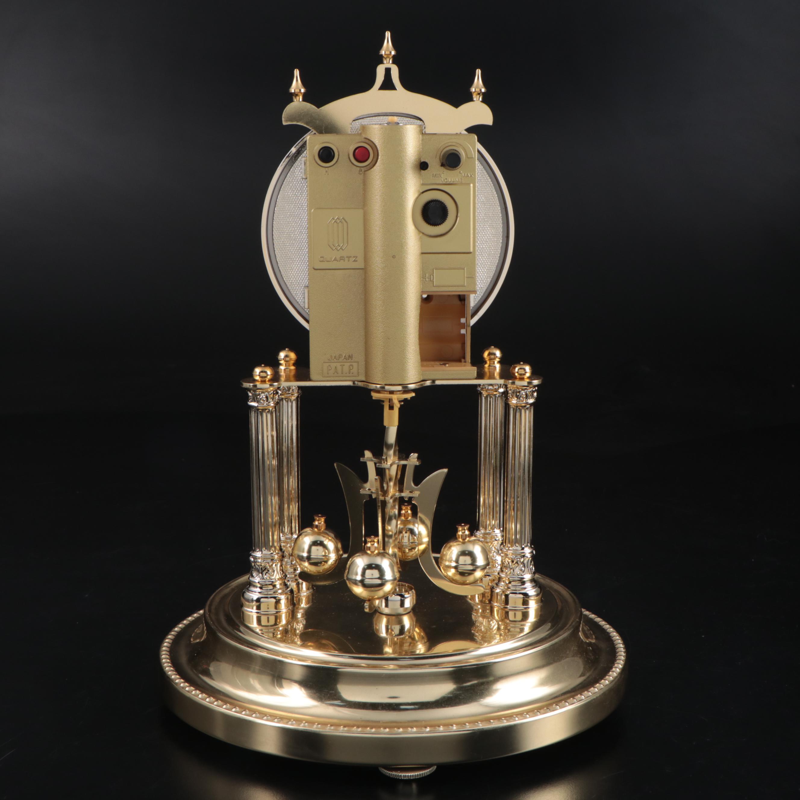 Elgin Plastic and Glass Anniversary Clock