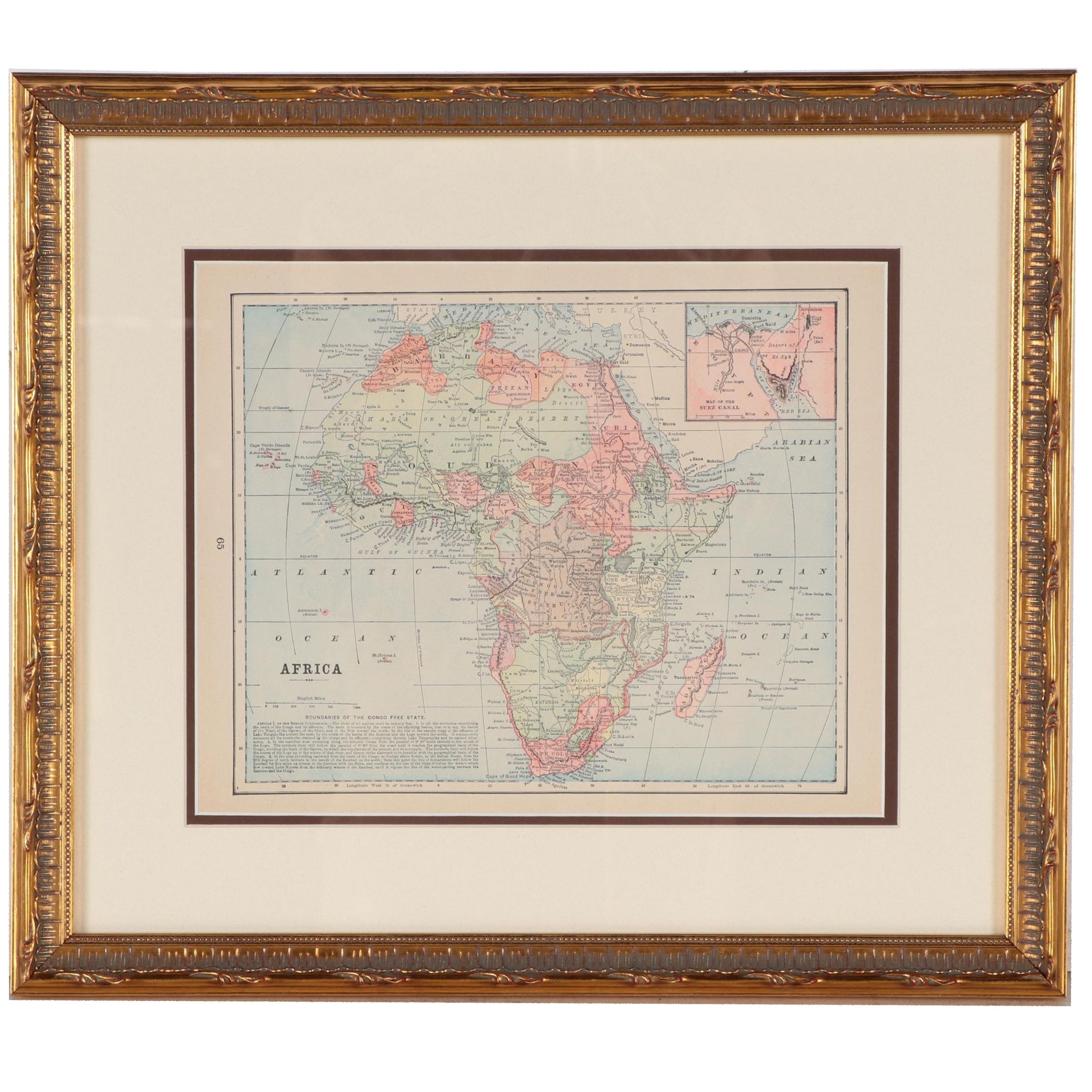 Mast, Crowell & Kirkpatrick Map of Colonial Africa, Circa 1890