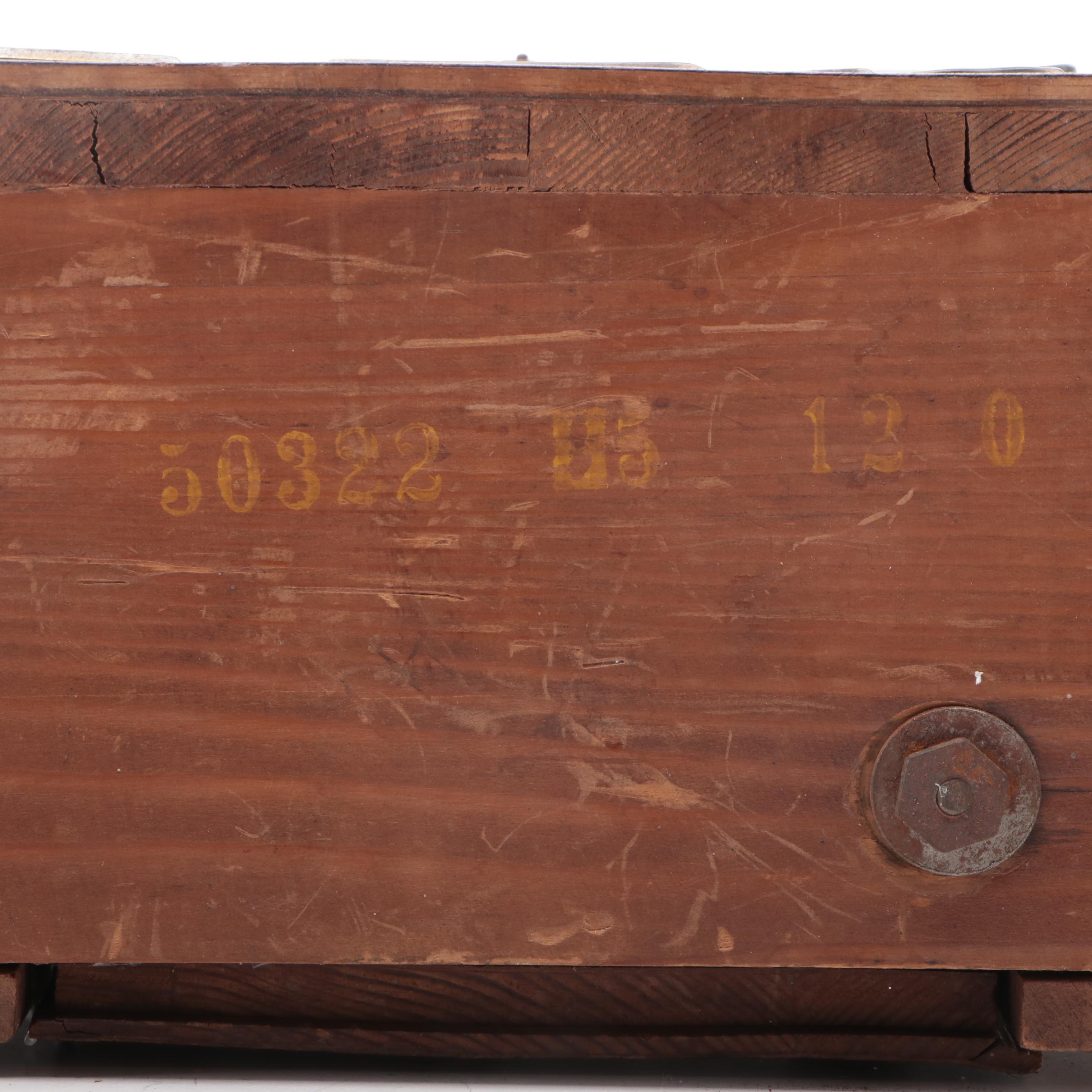 Art Deco German Stained Oak and Brass Mantel Clock, circa 1930s