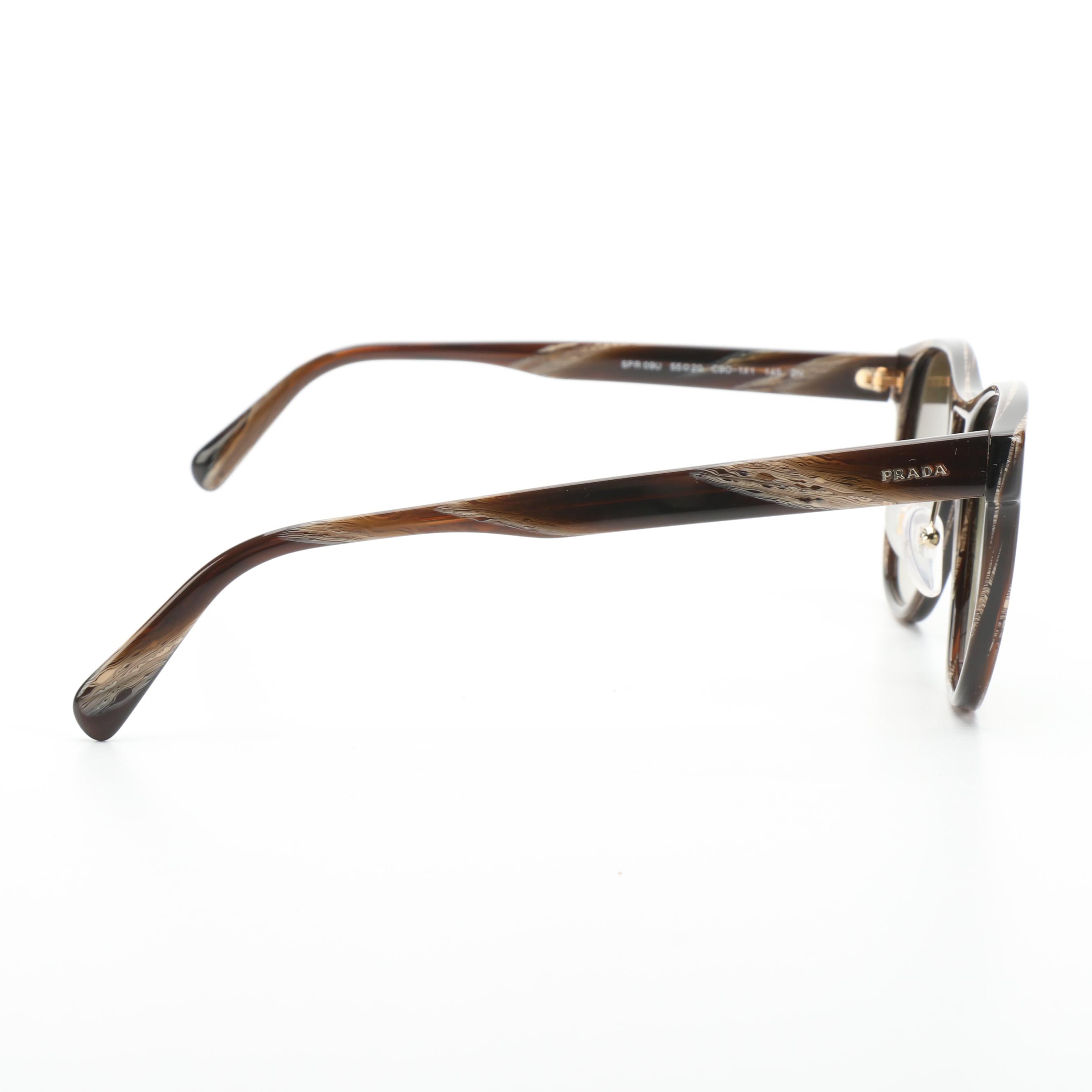 Prada SPR09U Sunglasses with Gradient Lenses and Includes Case