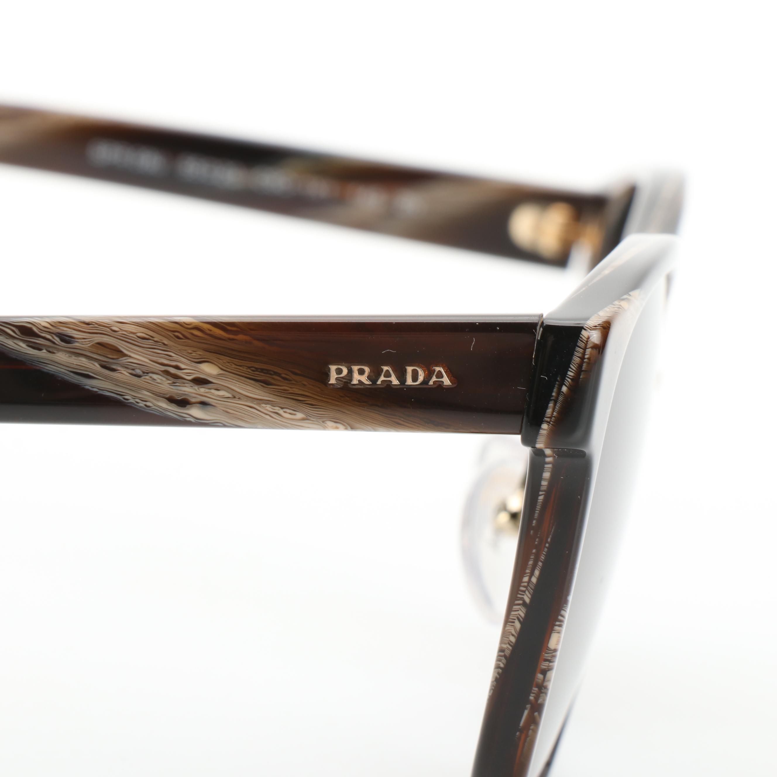Prada SPR09U Sunglasses with Gradient Lenses and Includes Case