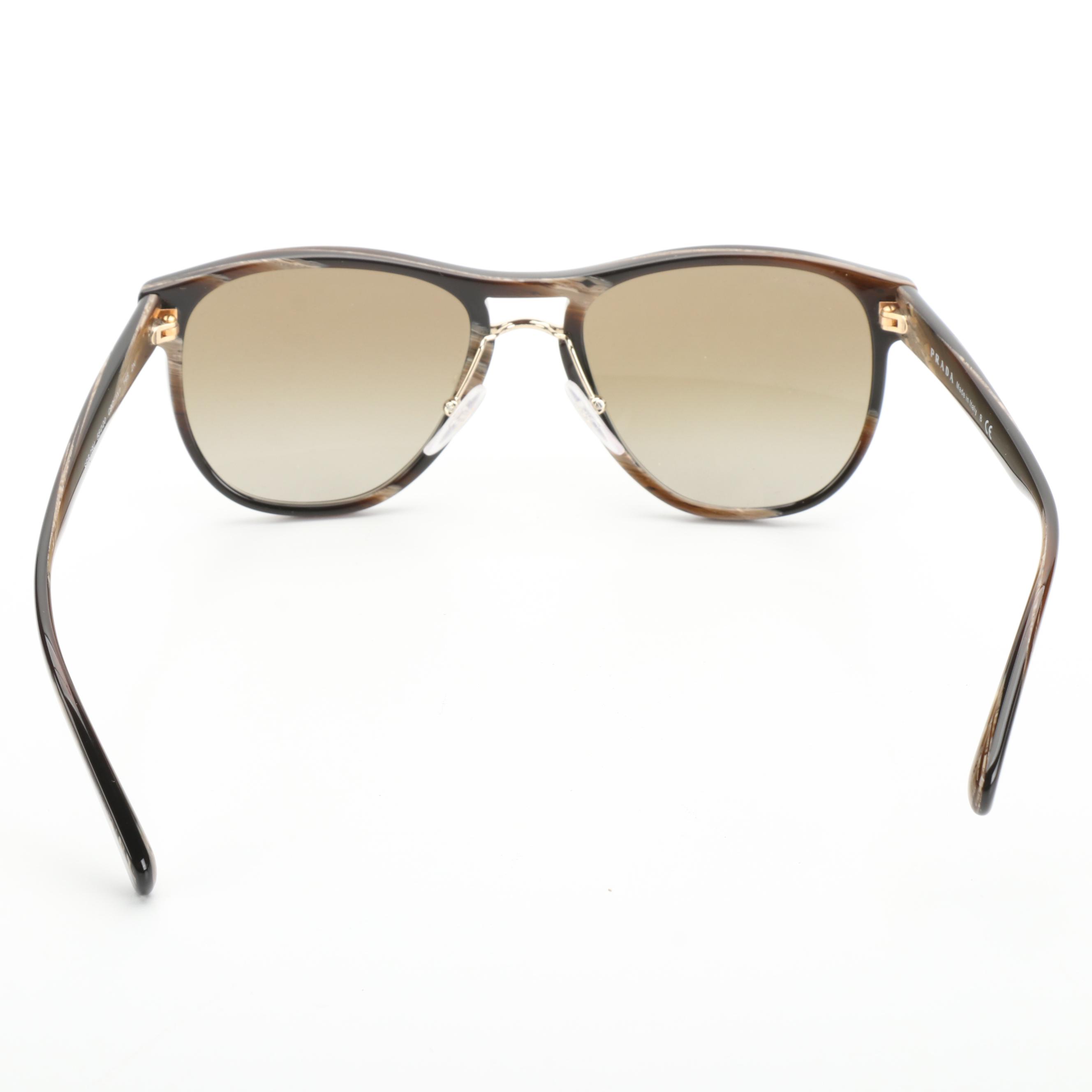 Prada SPR09U Sunglasses with Gradient Lenses and Includes Case